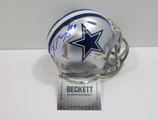 KaVONTAE TURPIN SIGNED DALLAS COWBOYS Riddell MINI HELMET TCU BAS COA