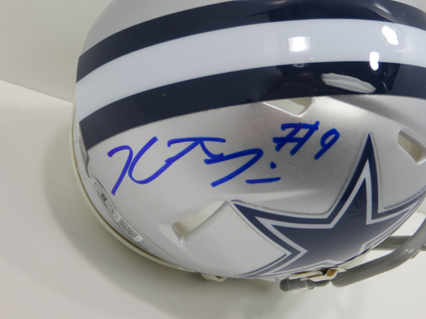 KaVONTAE TURPIN SIGNED DALLAS COWBOYS Riddell MINI HELMET TCU BAS COA