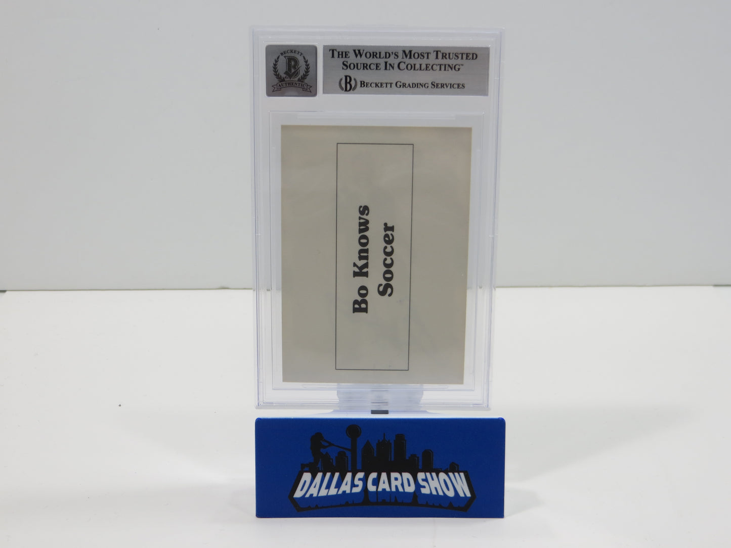 BO JACKSON SIGNED Bo Knows Soccer ROYALS RAIDERS BGS BAS SLAB AUTO 10