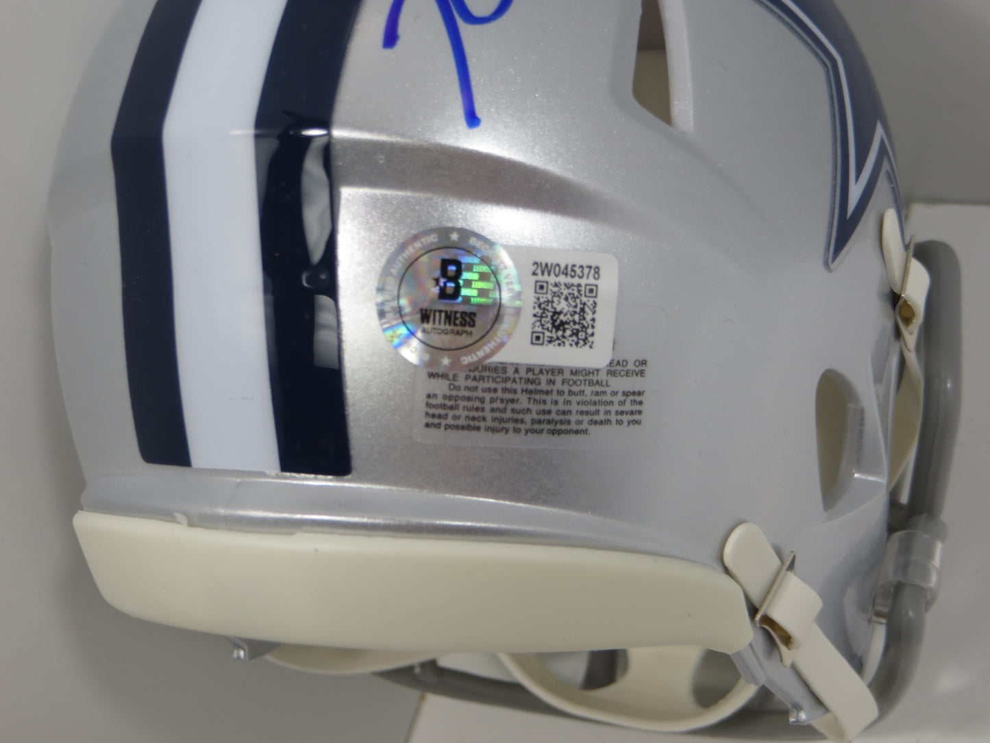 KaVONTAE TURPIN SIGNED DALLAS COWBOYS Riddell MINI HELMET TCU BAS COA