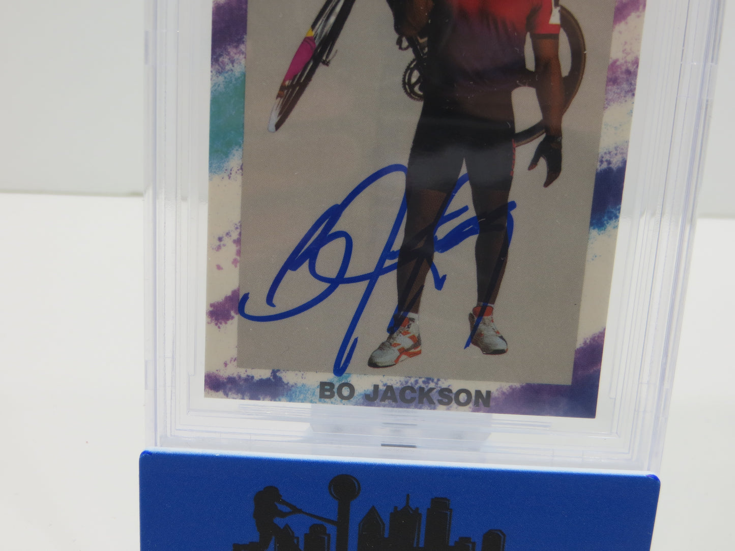 BO JACKSON SIGNED Bo Knows Bicycling ROYALS RAIDERS BGS BAS SLAB AUTO 10