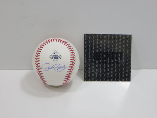 BRUCE BOCHY TEXAS RANGERS RAWLINGS 2023 WORLD SERIES BASEBALL BAS