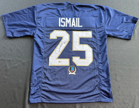 RAGHIB ROCKET ISMAIL NOTRE DAME SIGNED JERSEY Size XL COWBOYS BAS COA