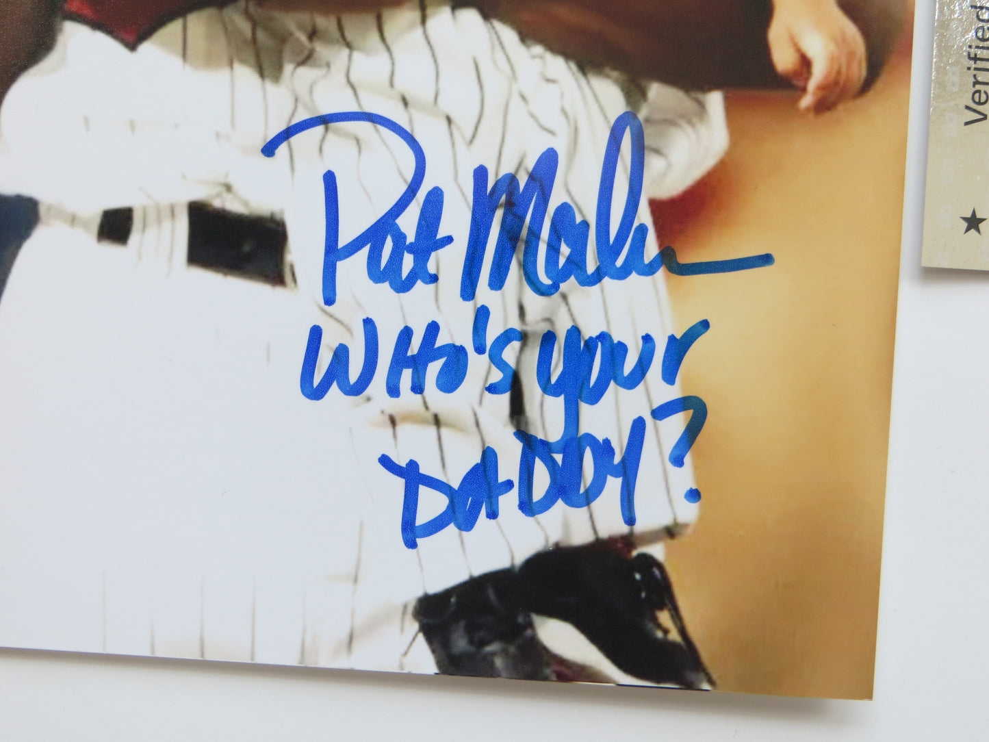 PAT PATRICK MAHOMES SR. TWINS SIGNED 8x10 PHOTO w/WHO'SYOURDADDY Chiefs BAS