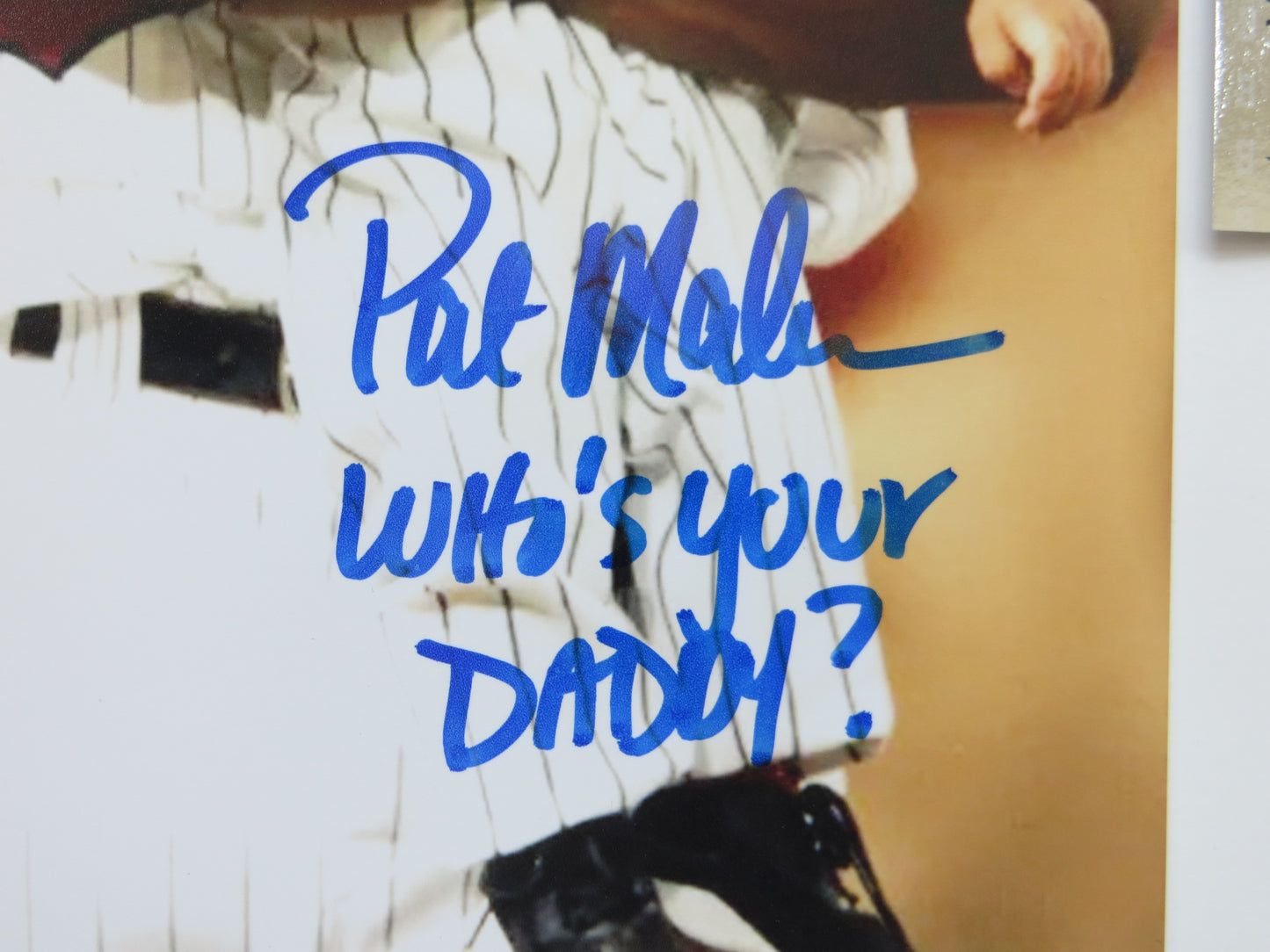 PAT PATRICK MAHOMES SR. TWINS SIGNED 8x10 PHOTO w/WHO'SYOURDADDY Chiefs BAS