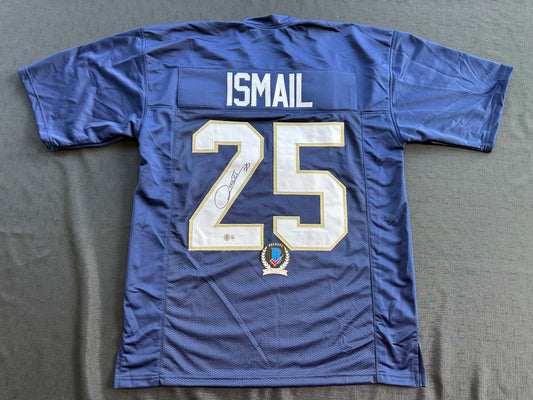 RAGHIB ROCKET ISMAIL NOTRE DAME SIGNED JERSEY Size XL COWBOYS BAS COA