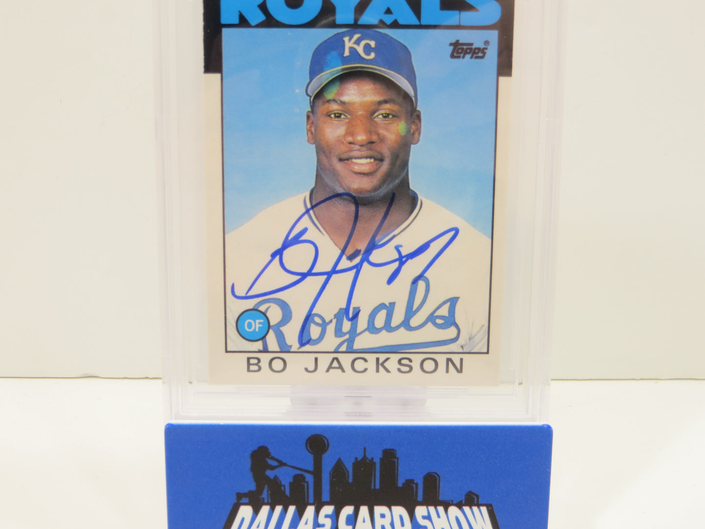BO JACKSON SIGNED 1986 TOPPS TRADED #50T KC ROYALS BGS BAS SLAB AUTO 10