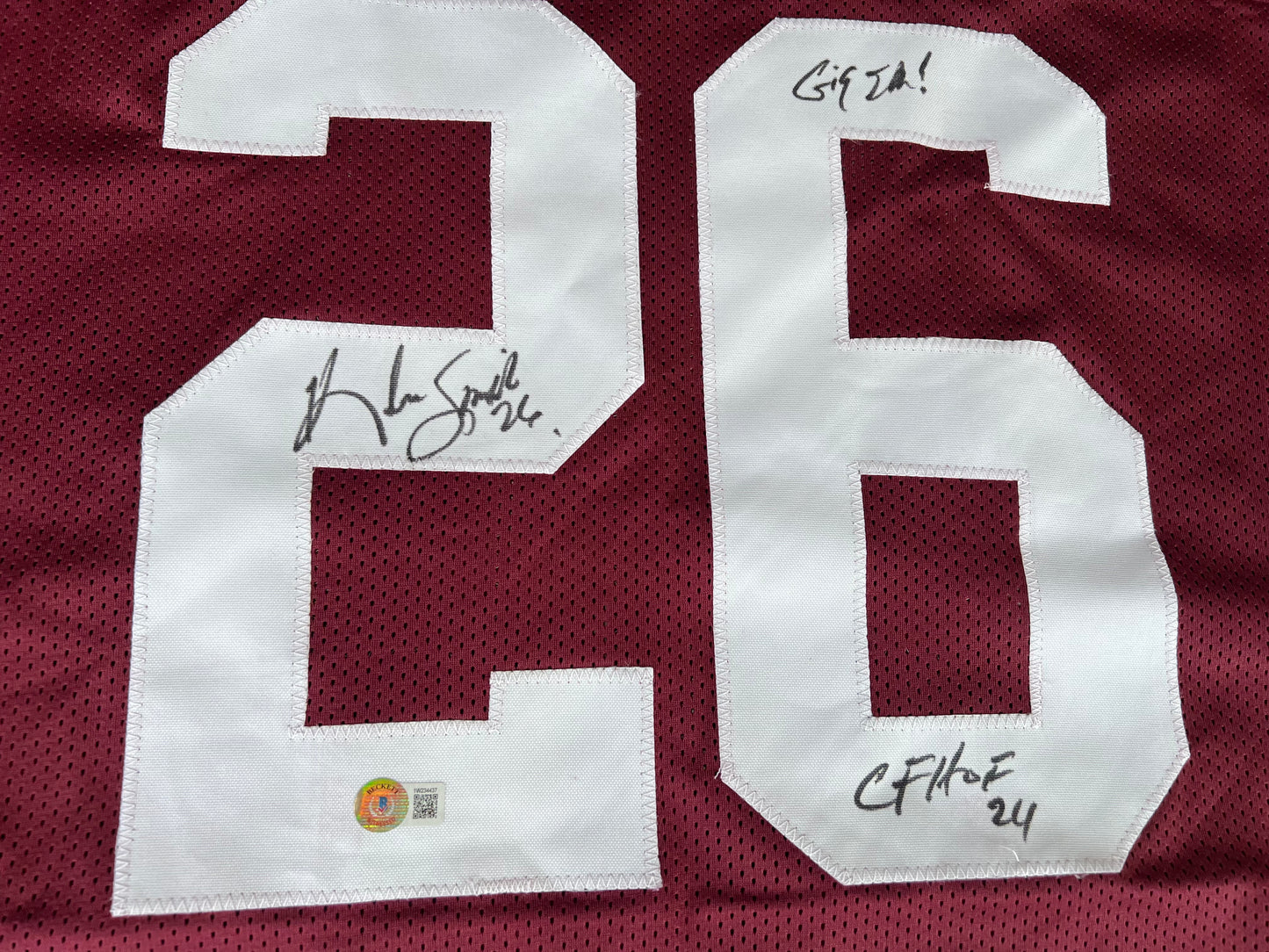 KEVIN SMITH TEXAS A&M AGGIES SIGNED JERSEY w/INSCs Dallas Cowboys 2XL BAS COA