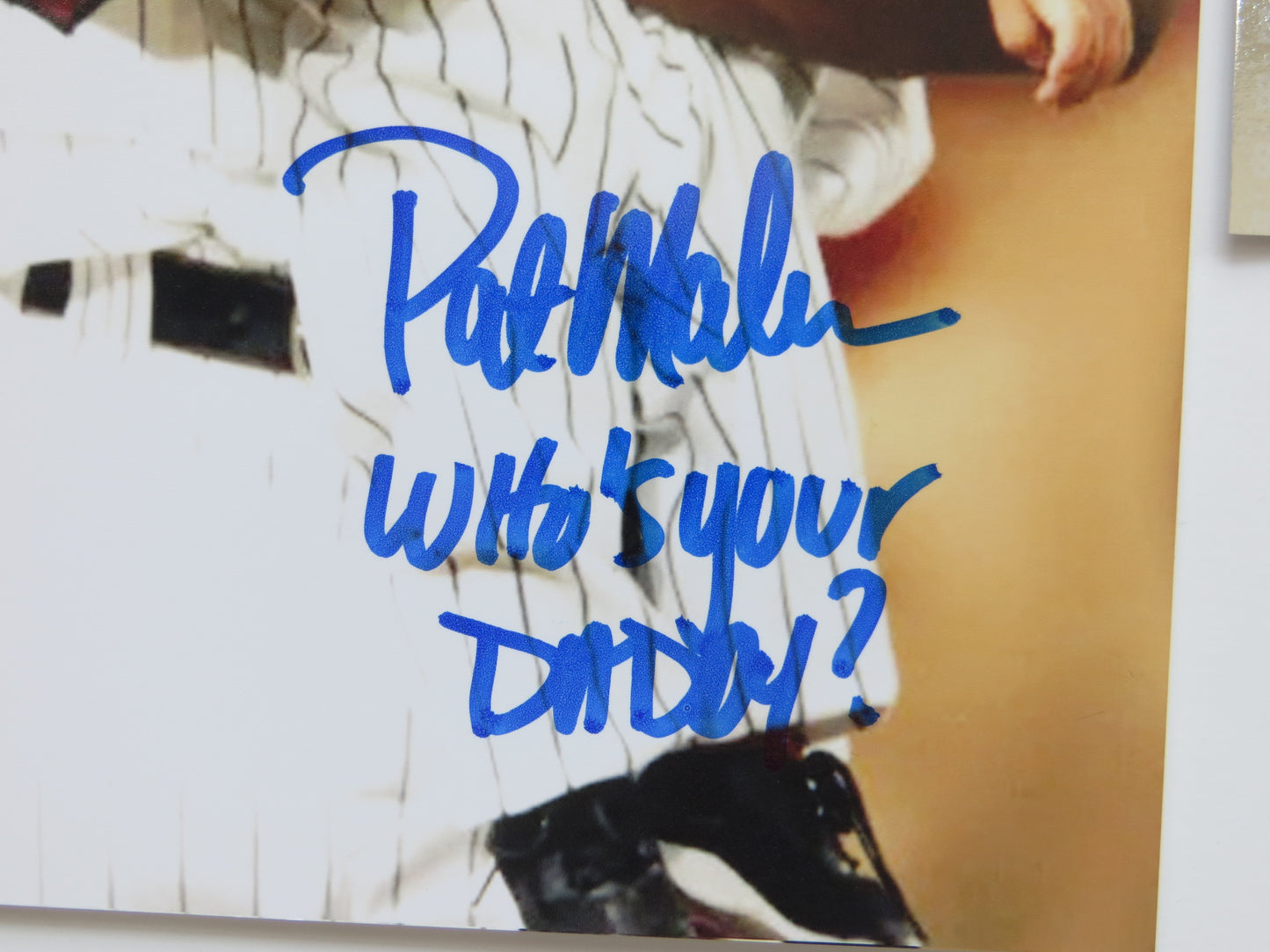 PAT PATRICK MAHOMES SR. TWINS SIGNED 8x10 PHOTO w/WHO'SYOURDADDY Chiefs BAS