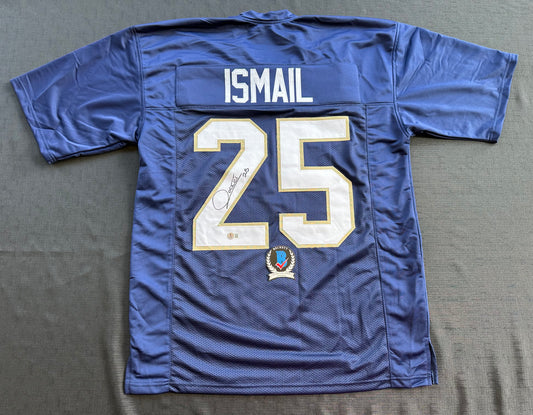 RAGHIB ROCKET ISMAIL NOTRE DAME SIGNED JERSEY Size XL COWBOYS BAS COA