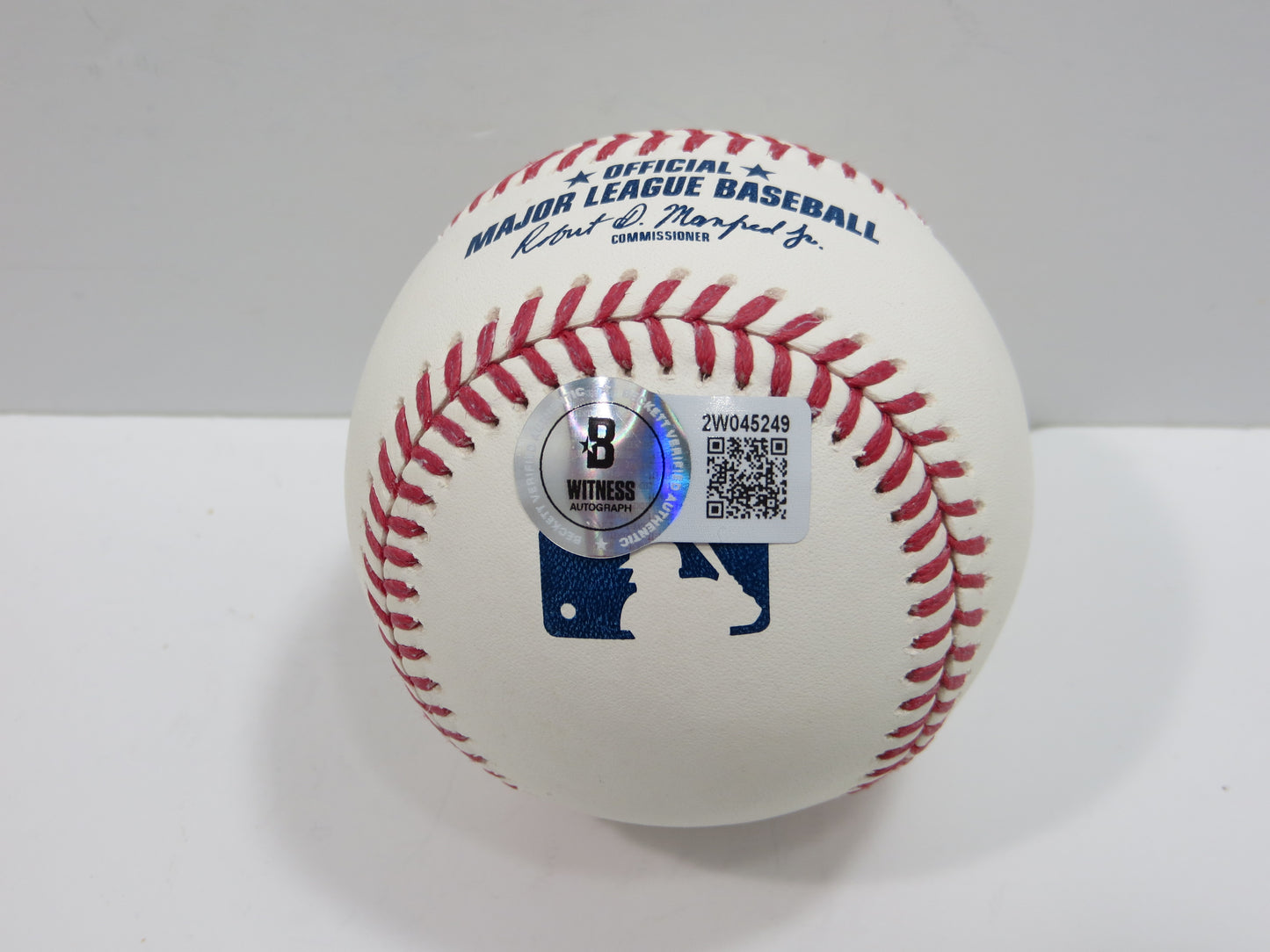 BRUCE BOCHY TEXAS RANGERS RAWLINGS 2023 WORLD SERIES BASEBALL w/INSC BAS