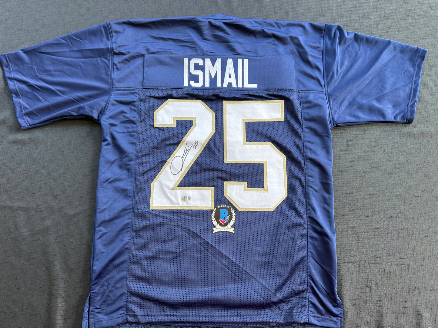 RAGHIB ROCKET ISMAIL NOTRE DAME SIGNED JERSEY Size XL COWBOYS BAS COA