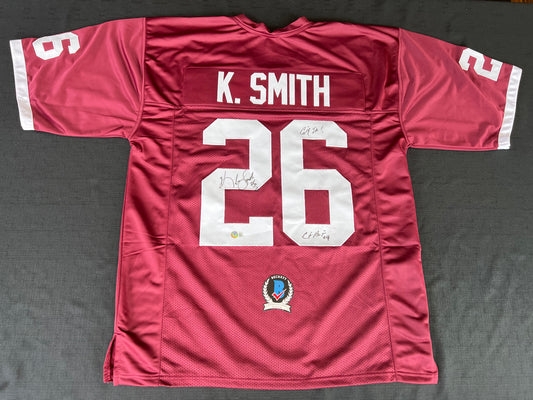 KEVIN SMITH TEXAS A&M AGGIES SIGNED JERSEY w/INSCs Dallas Cowboys 2XL BAS COA