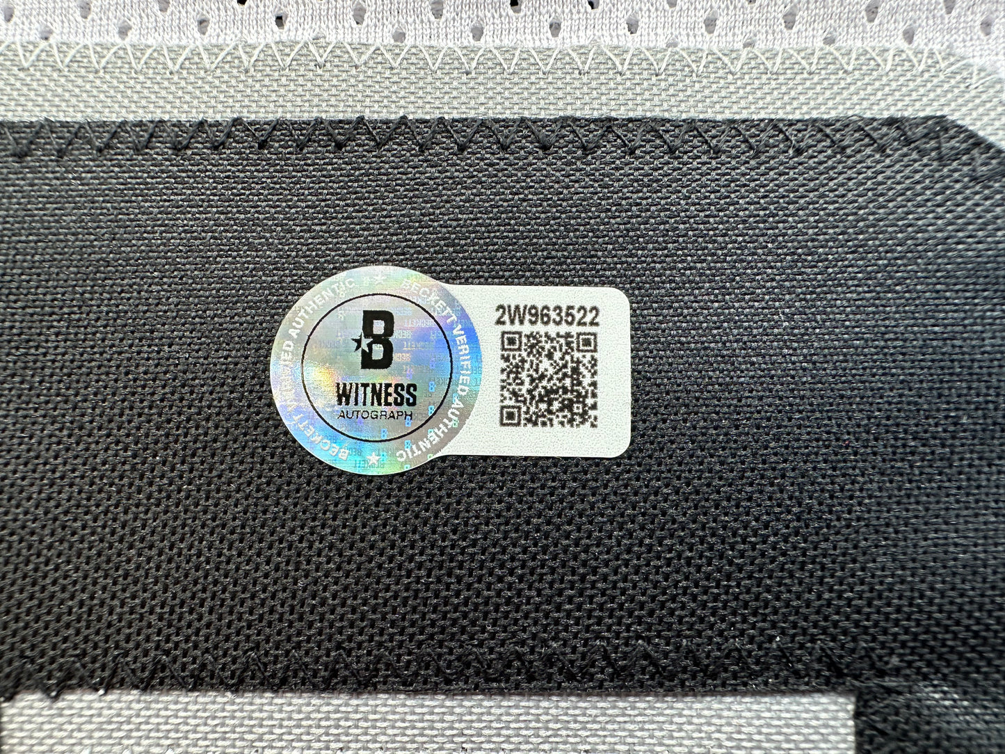 FRED BILETNIKOFF Oakland Raiders SIGNED FOOTBALL WHITE JERSEY XL w/SB XI MVP BAS