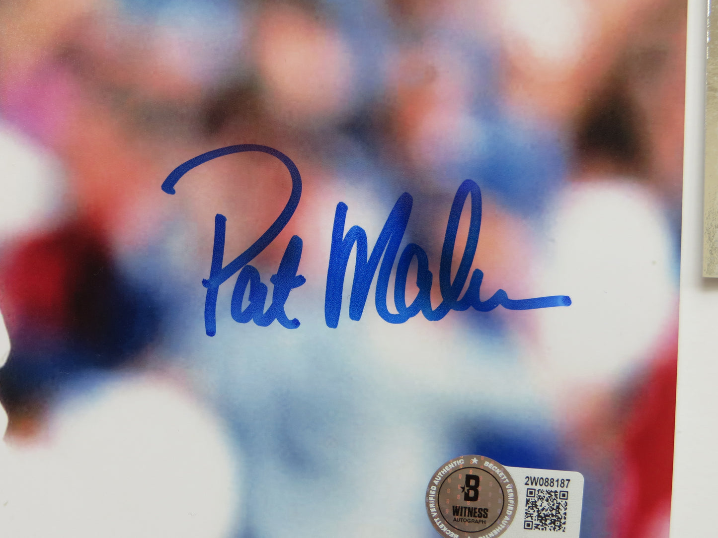 PAT PATRICK MAHOMES SR Chicago Cubs SIGNED 8x10 PHOTO BAS