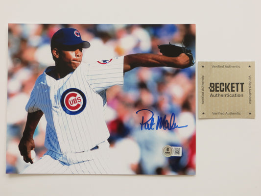 PAT PATRICK MAHOMES SR Chicago Cubs SIGNED 8x10 PHOTO BAS