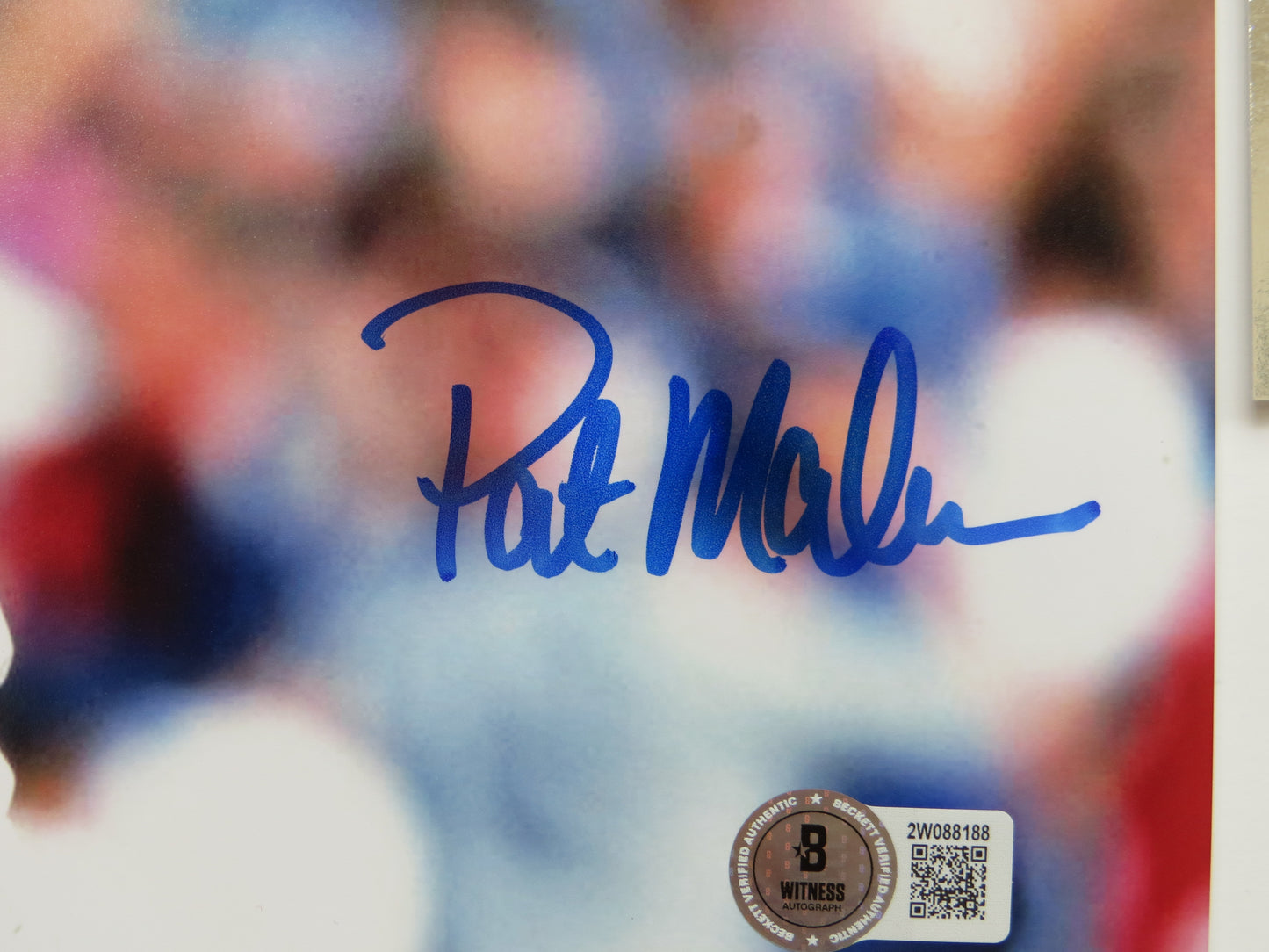 PAT PATRICK MAHOMES SR Chicago Cubs SIGNED 8x10 PHOTO BAS