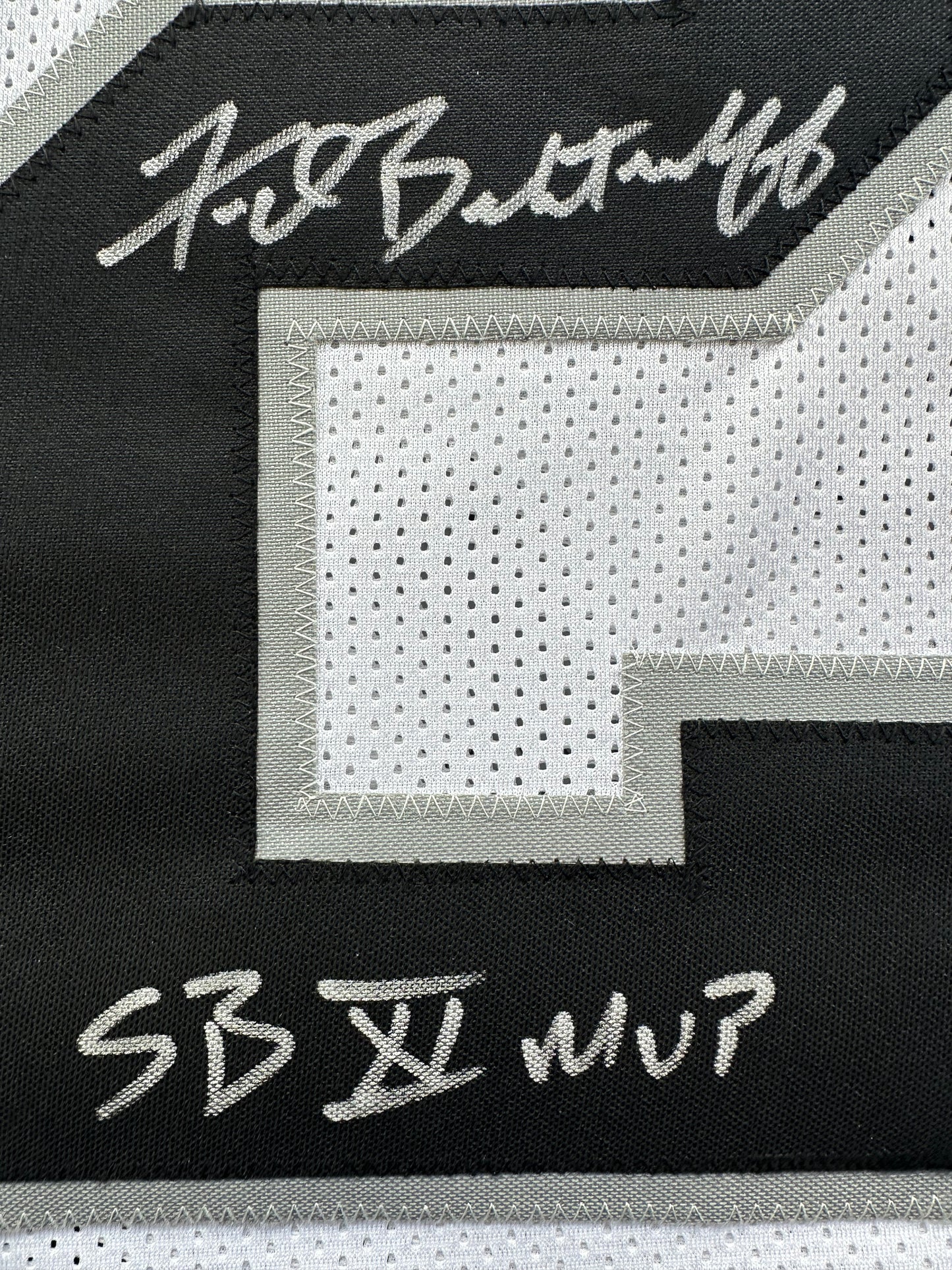 FRED BILETNIKOFF Oakland Raiders SIGNED FOOTBALL WHITE JERSEY XL w/SB XI MVP BAS