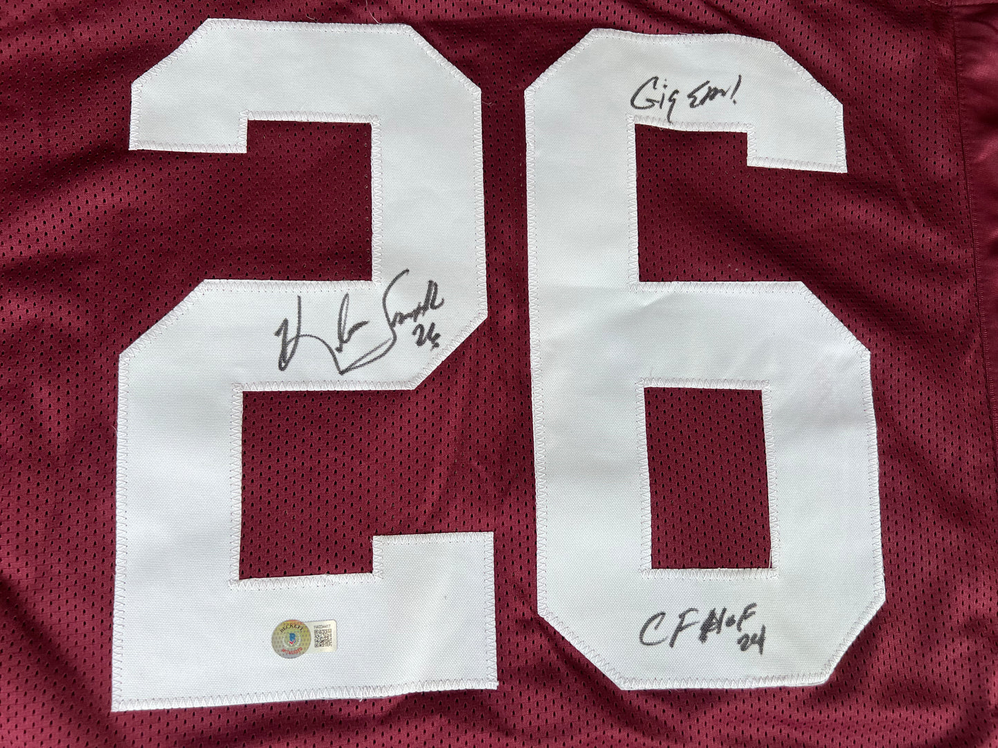 KEVIN SMITH TEXAS A&M AGGIES SIGNED JERSEY w/INSCs Dallas Cowboys 2XL BAS COA