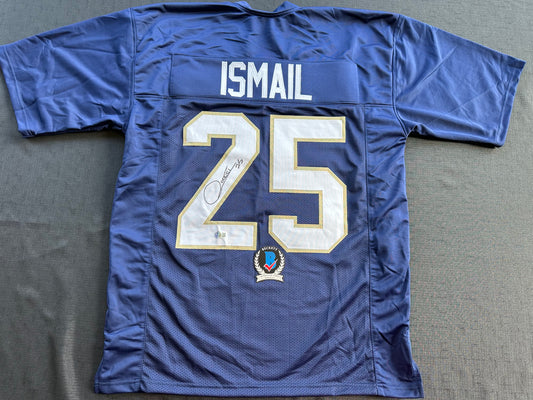 RAGHIB ROCKET ISMAIL NOTRE DAME SIGNED JERSEY Size XL COWBOYS BAS COA