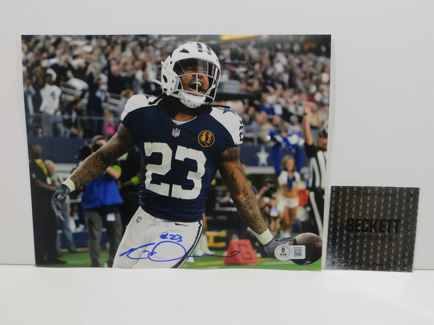 RICO DOWDLE Dallas Cowboys SIGNED 8x10 TD PHOTO South Carolina Gamecocks BAS