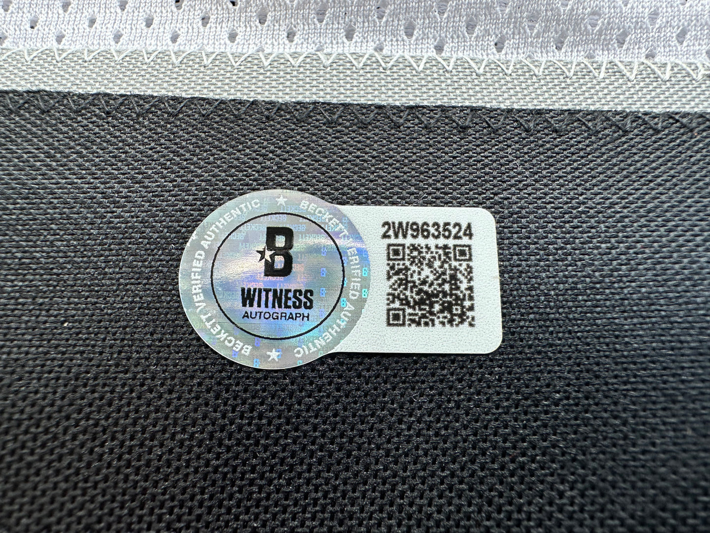 FRED BILETNIKOFF Oakland Raiders SIGNED FOOTBALL WHITE JERSEY XL w/SB XI MVP BAS