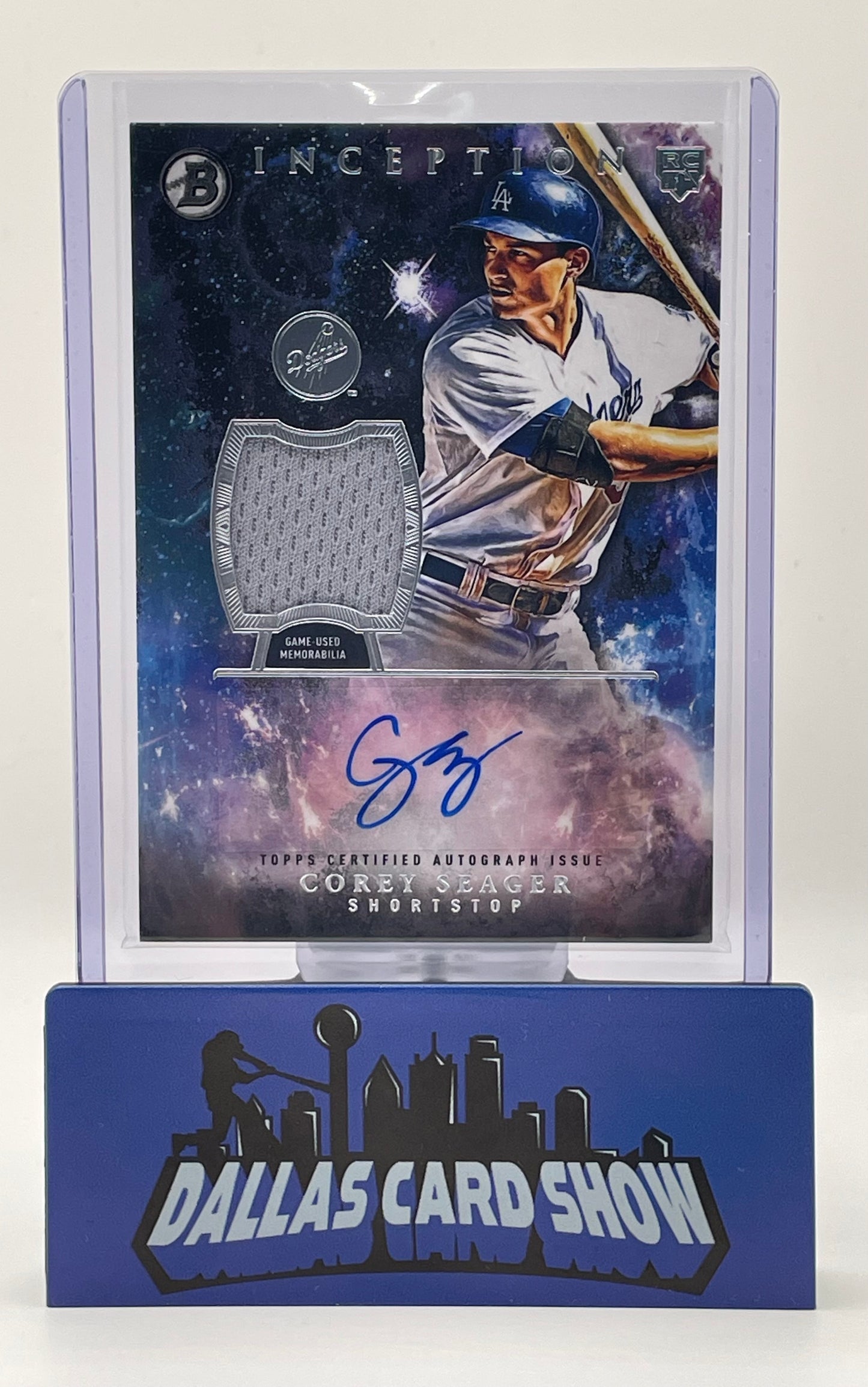 2016 Bowman Inception #IAR-CS Corey Seager Autograph Relic Card