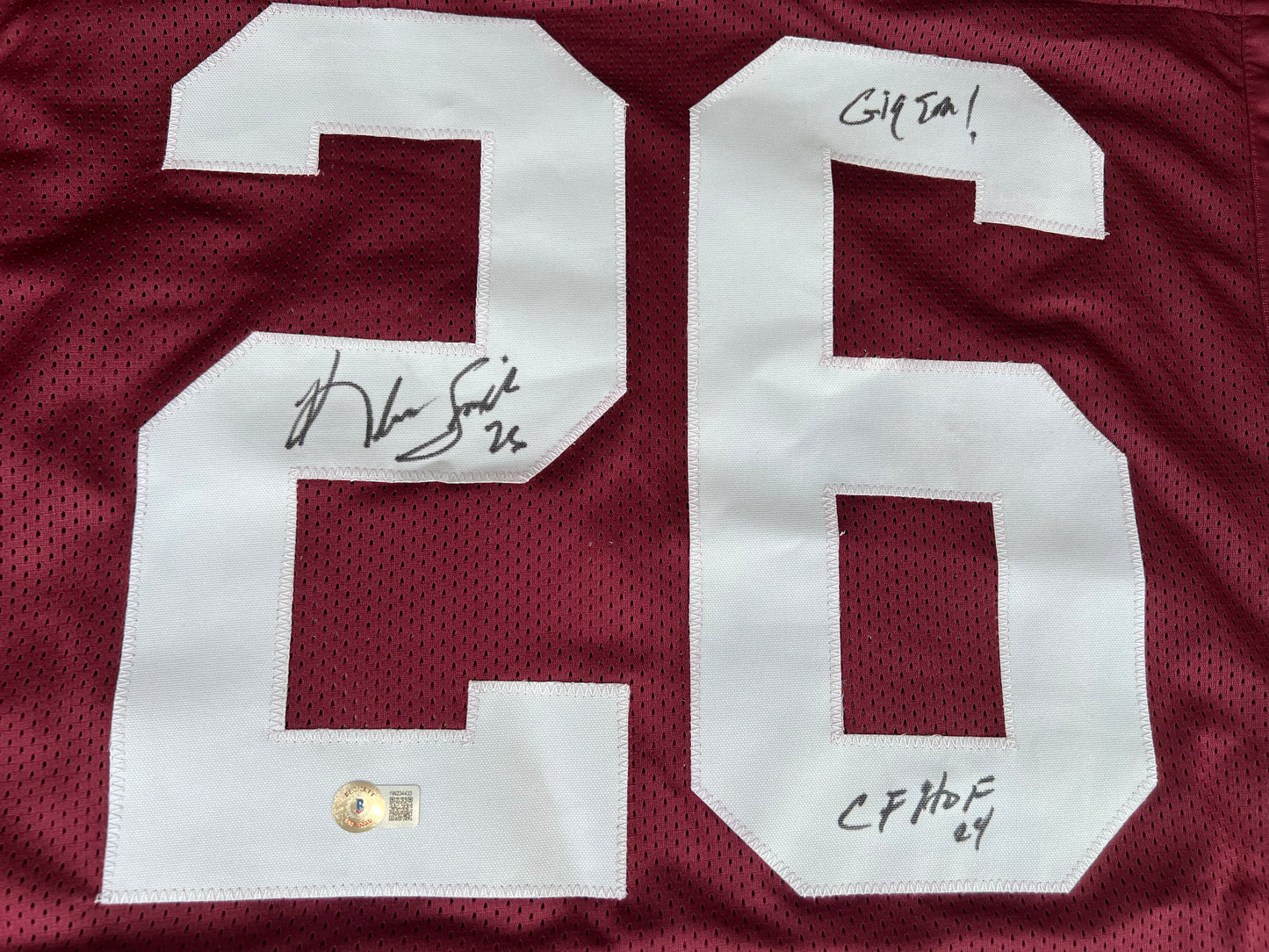 KEVIN SMITH TEXAS A&M AGGIES SIGNED JERSEY w/INSCs Dallas Cowboys 2XL BAS COA