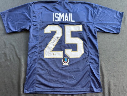 RAGHIB ROCKET ISMAIL NOTRE DAME SIGNED JERSEY Size XL COWBOYS BAS COA