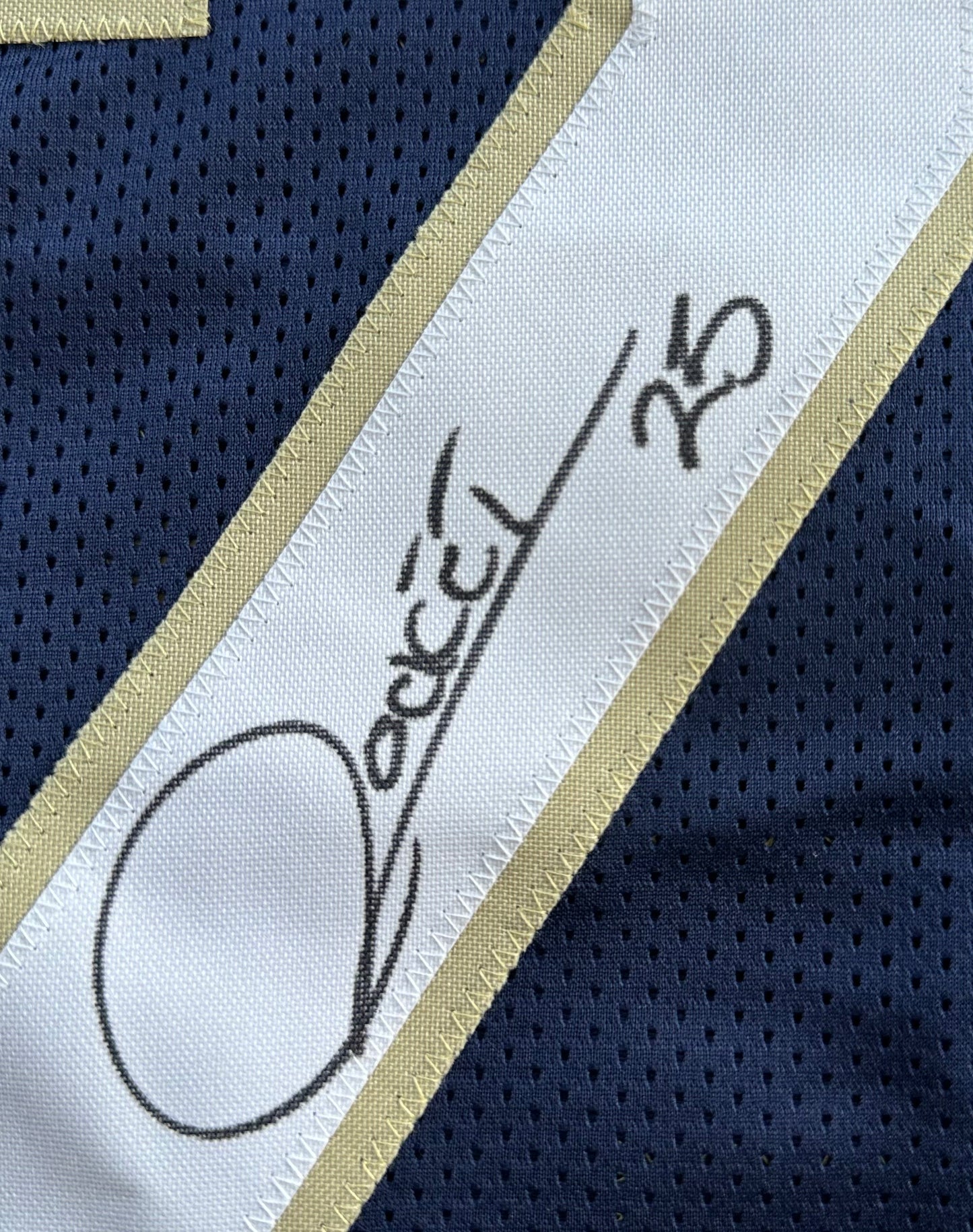 RAGHIB ROCKET ISMAIL NOTRE DAME SIGNED JERSEY Size XL COWBOYS BAS COA