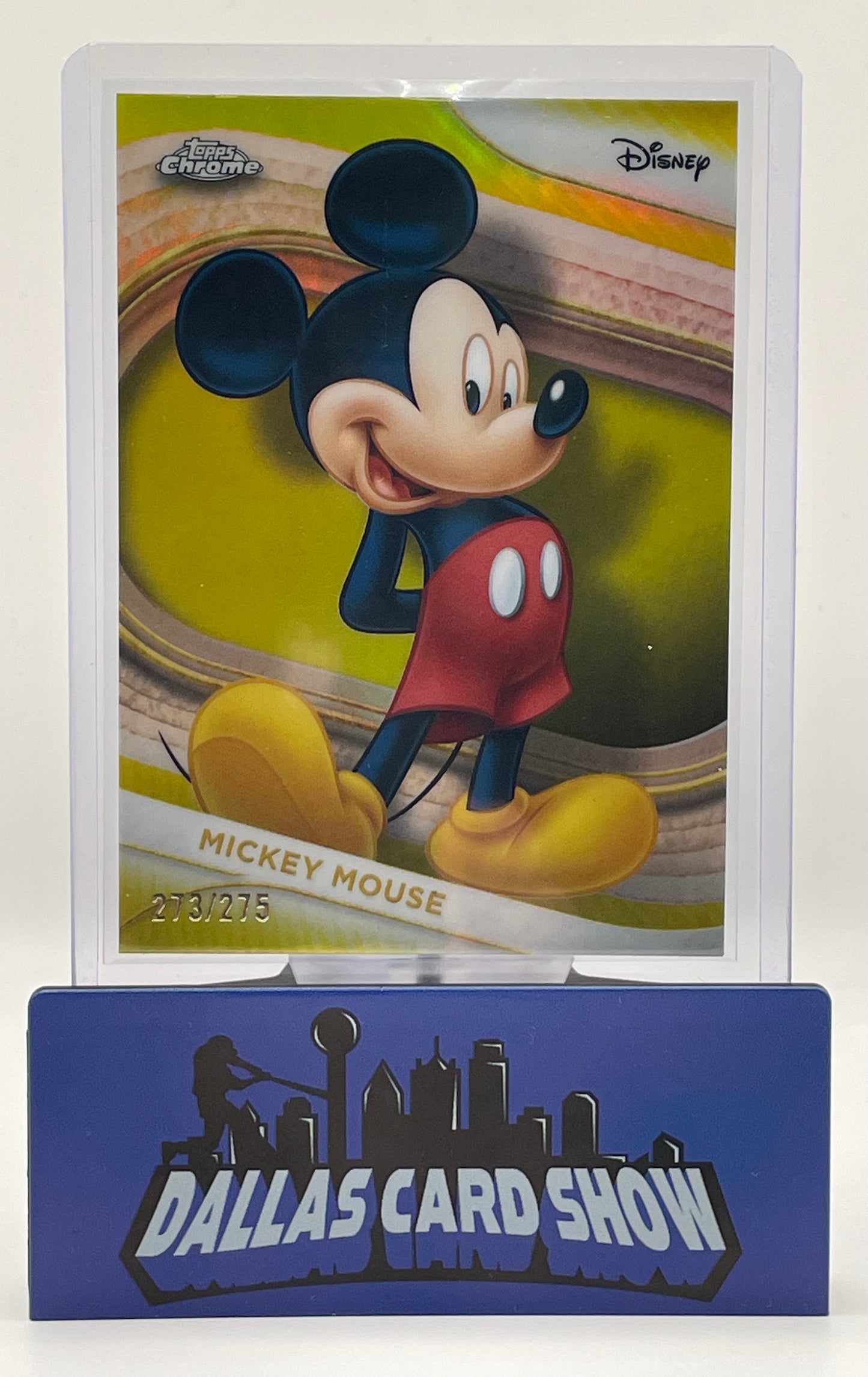 2025 Topps Chrome Disney #1 Mickey Mouse Yellow /275