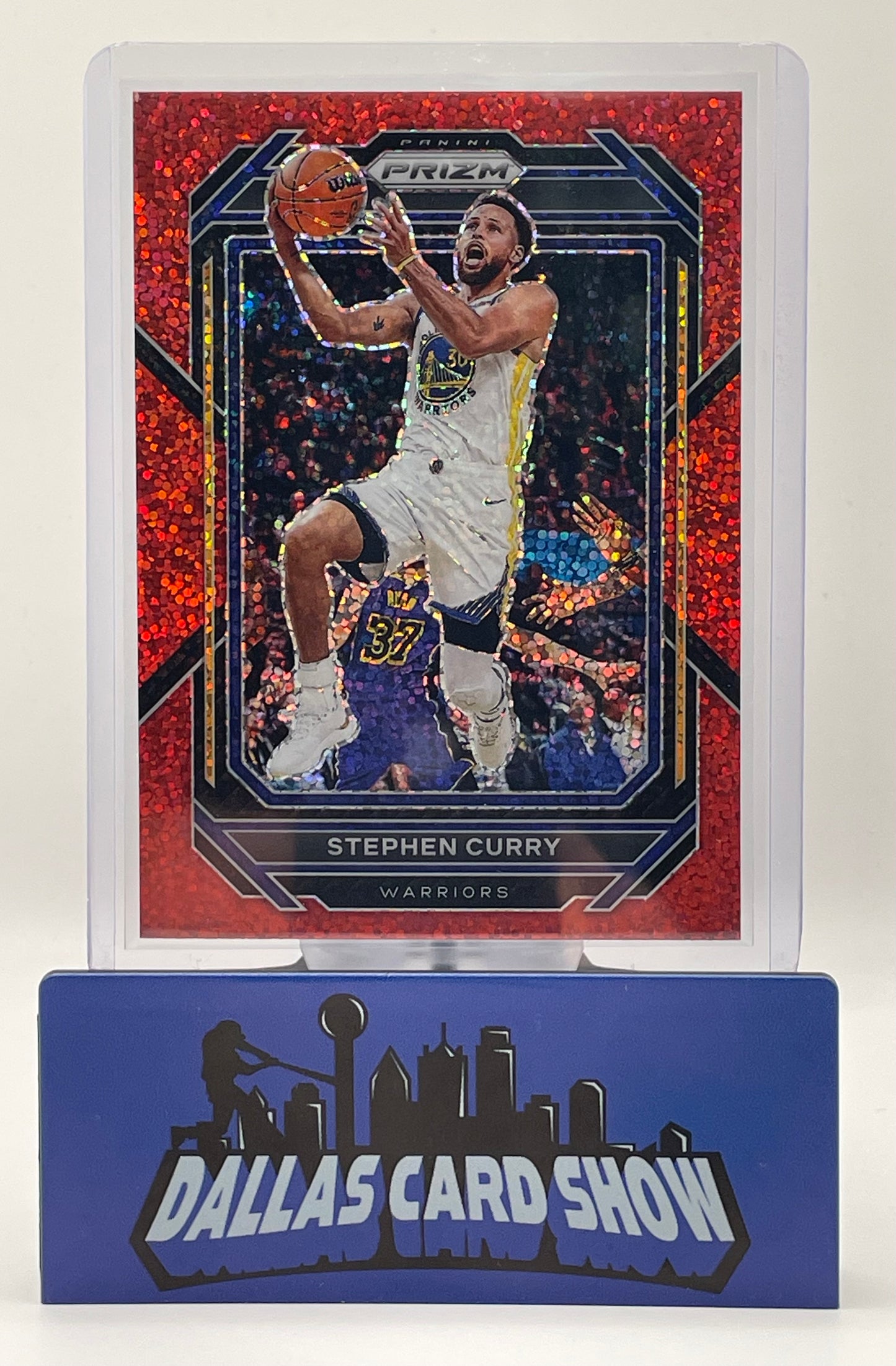 2022-23 Panini Select #101 Stephen Curry Red Sparkle Warriors