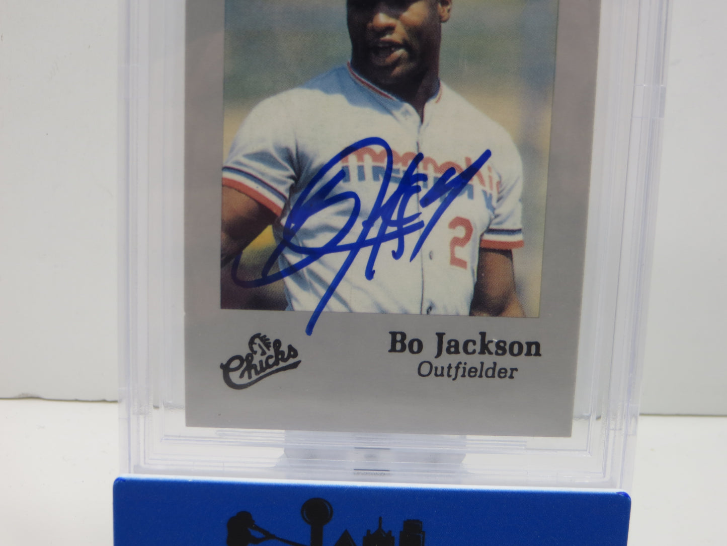 BO JACKSON SIGNED 1986 Memphis Chicks Silver #10 BGS BAS AUTO 10 ROYALS RAIDERS