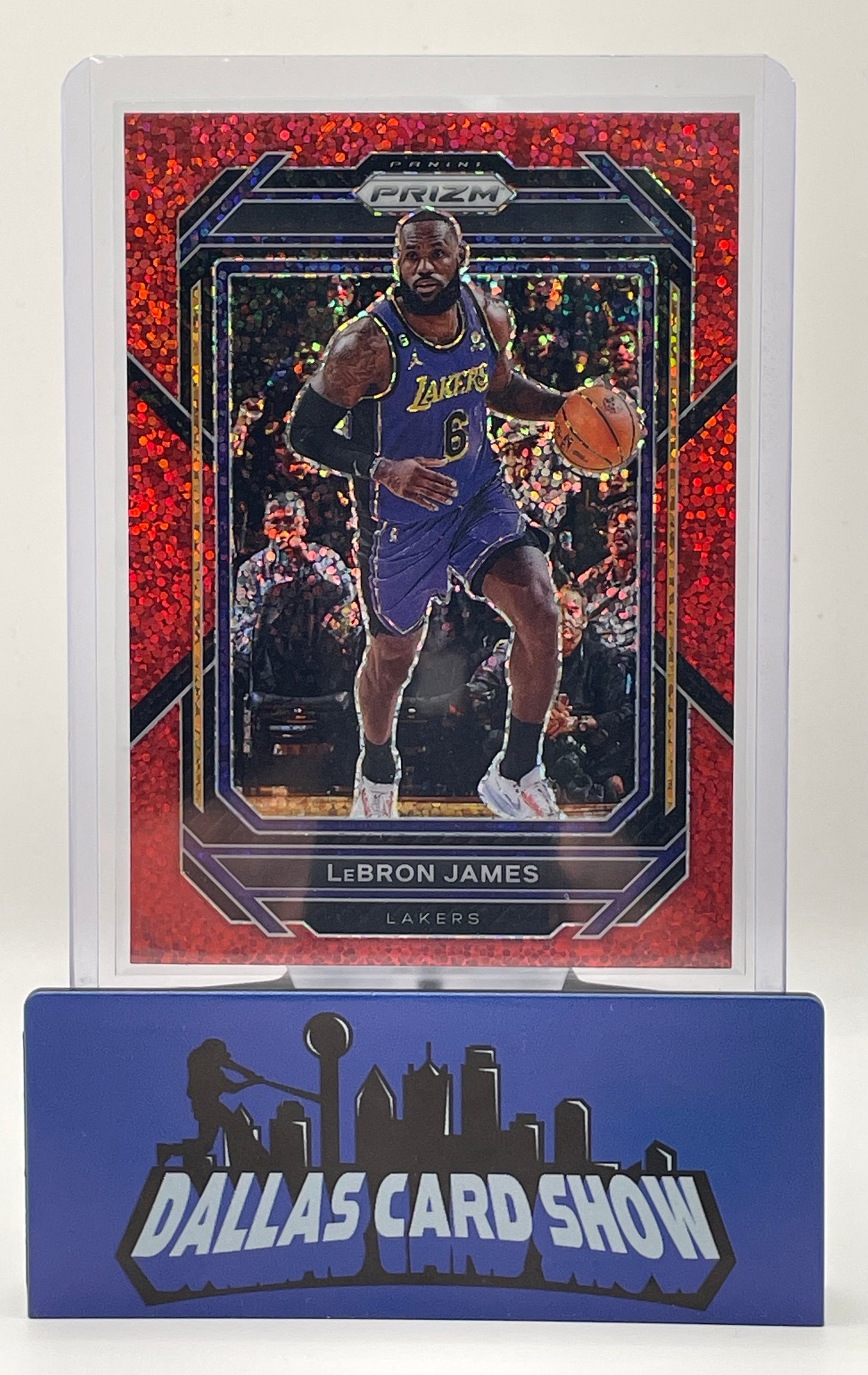 2022-23 Panini Select #134 Lebron James Red Sparkle 76ers