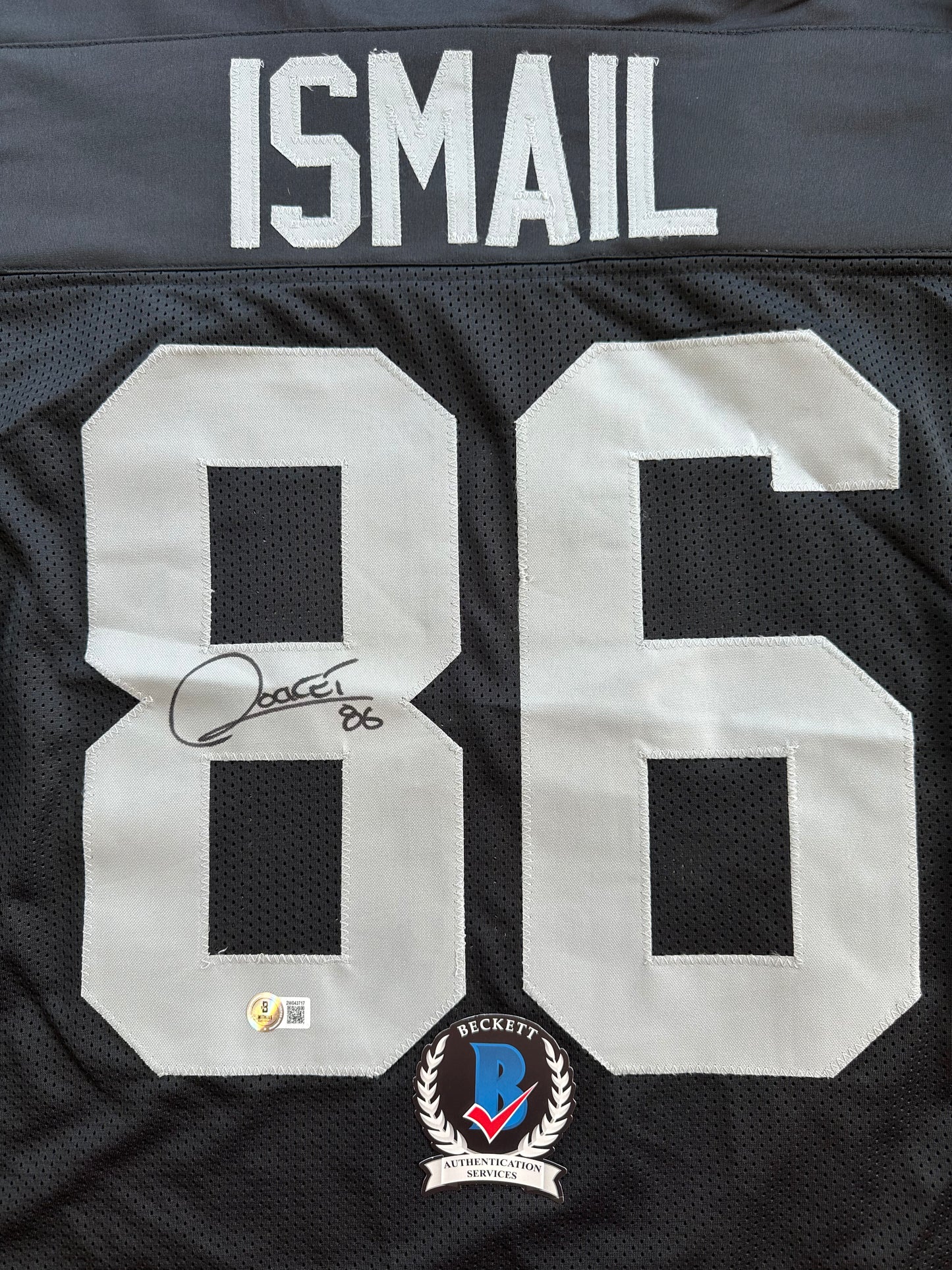 RAGHIB ROCKET ISMAIL RAIDERS SIGNED JERSEY Size XL COWBOYS BAS COA