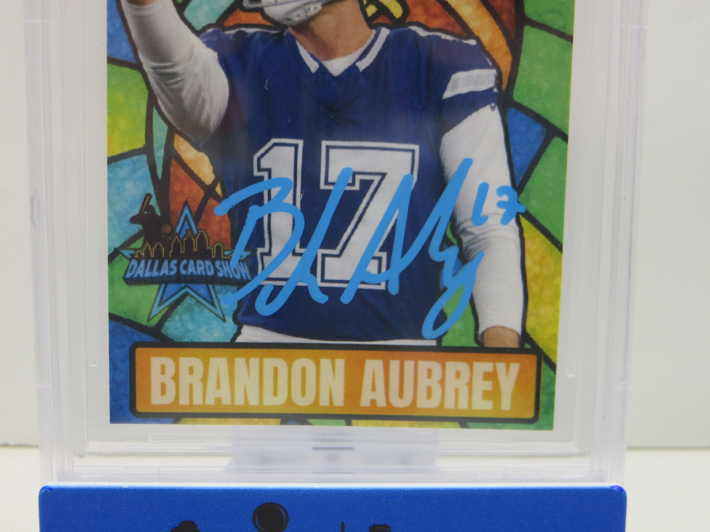BRANDON AUBREY DALLAS COWBOYS SIGNED 2025 Sept Dallas Card Show BGS BAS SLAB AUTO 10