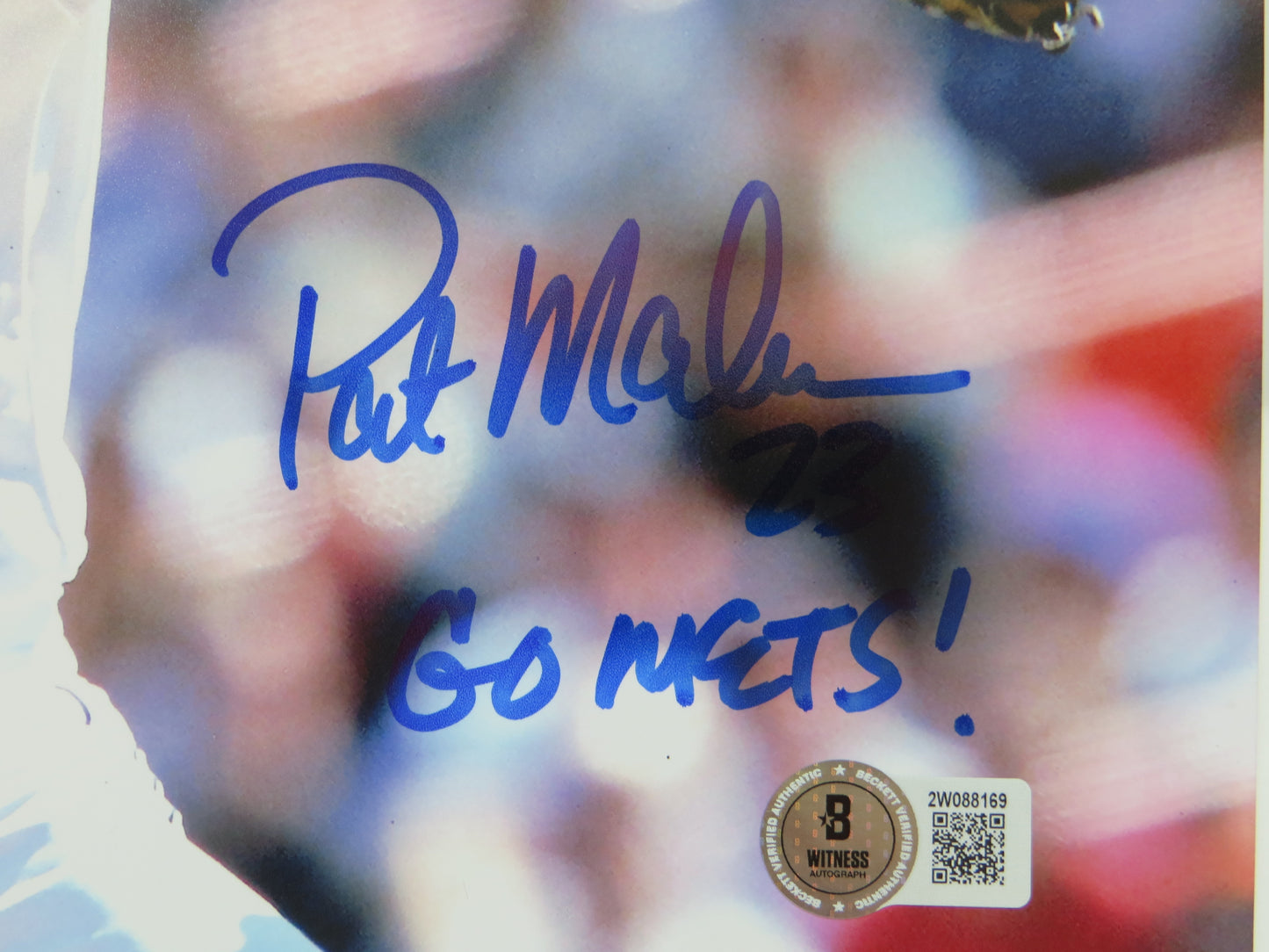 PAT PATRICK MAHOMES SR. NEW YORK METS SIGNED 8x10 PHOTO w/INSC Twins Chiefs BAS