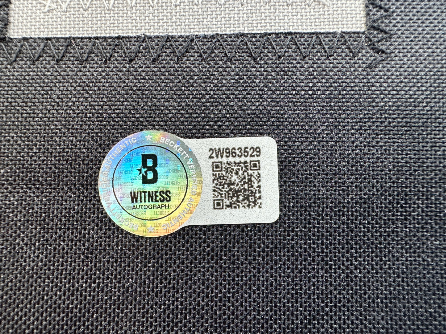 FRED BILETNIKOFF Oakland Raiders SIGNED FOOTBALL WHITE JERSEY XL FSU BAS