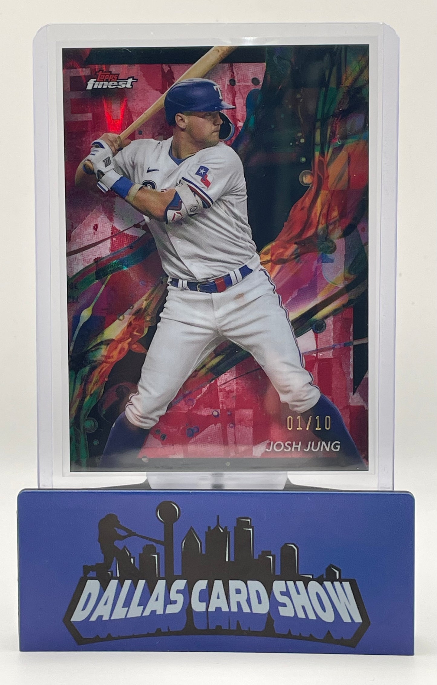 2024 Topps Finest #29 Josh Jung Black Raywave /10