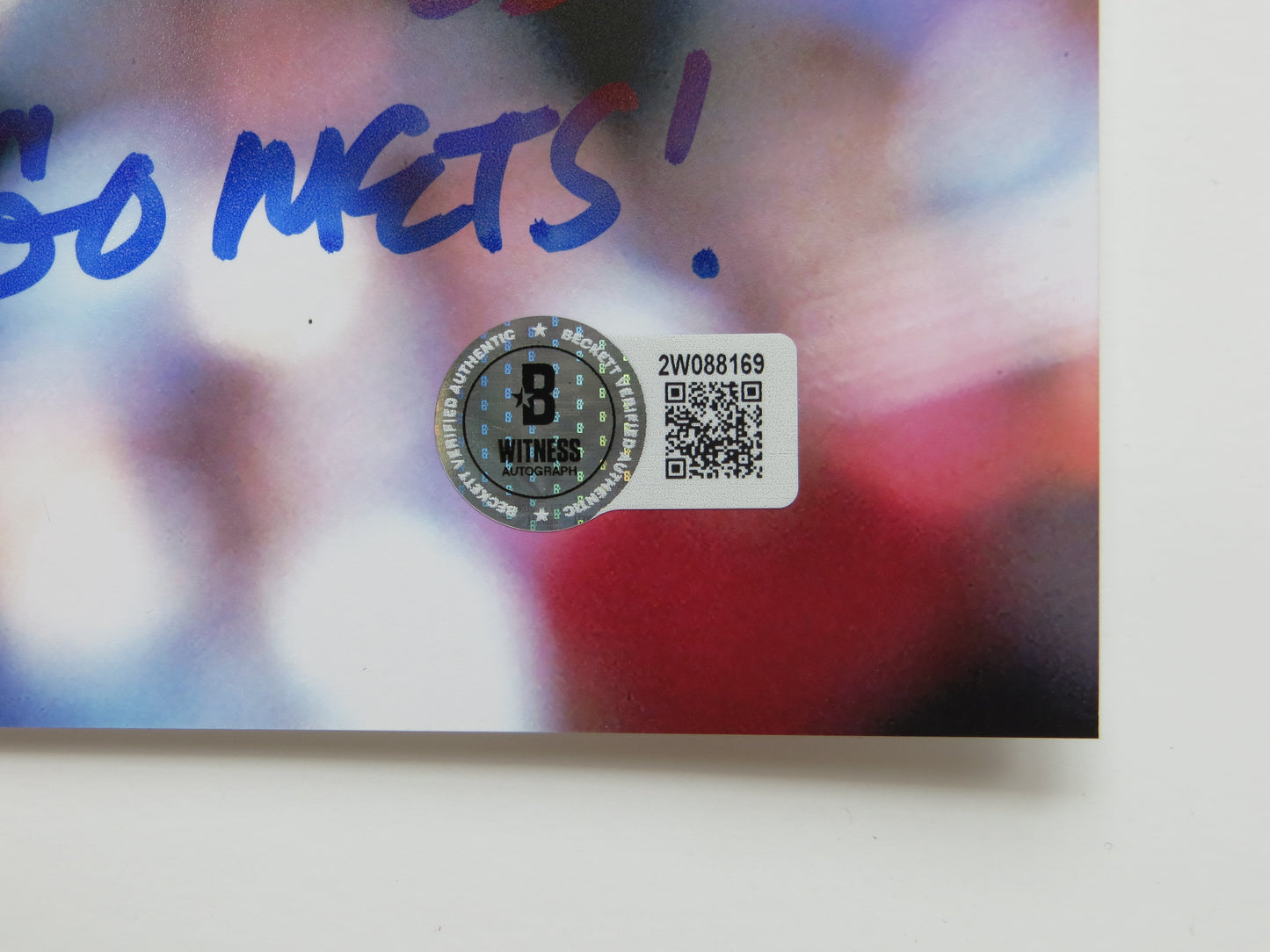 PAT PATRICK MAHOMES SR. NEW YORK METS SIGNED 8x10 PHOTO w/INSC Twins Chiefs BAS