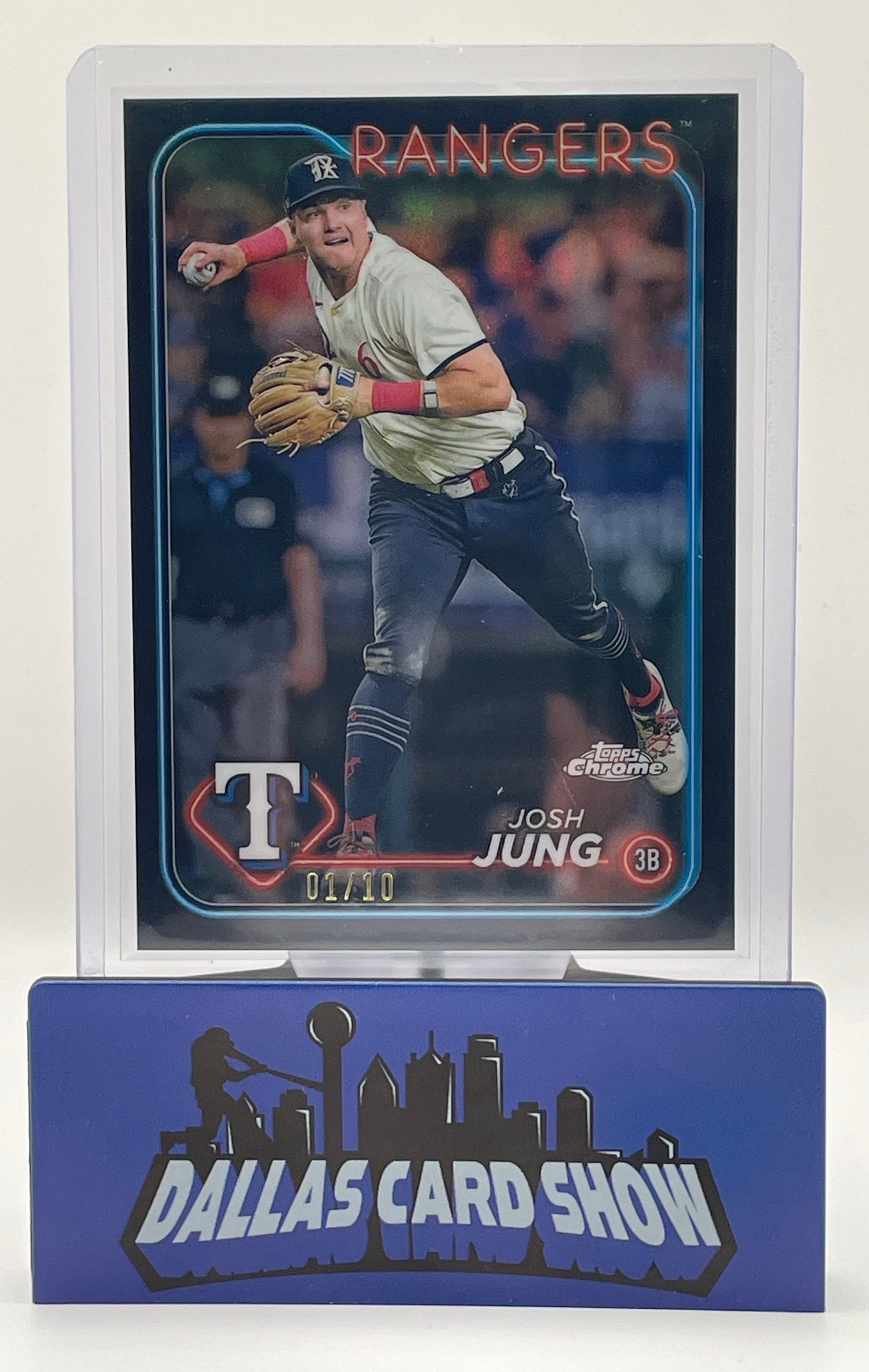 2024 Topps Chrome #214 Josh Jung Black Refractor /10