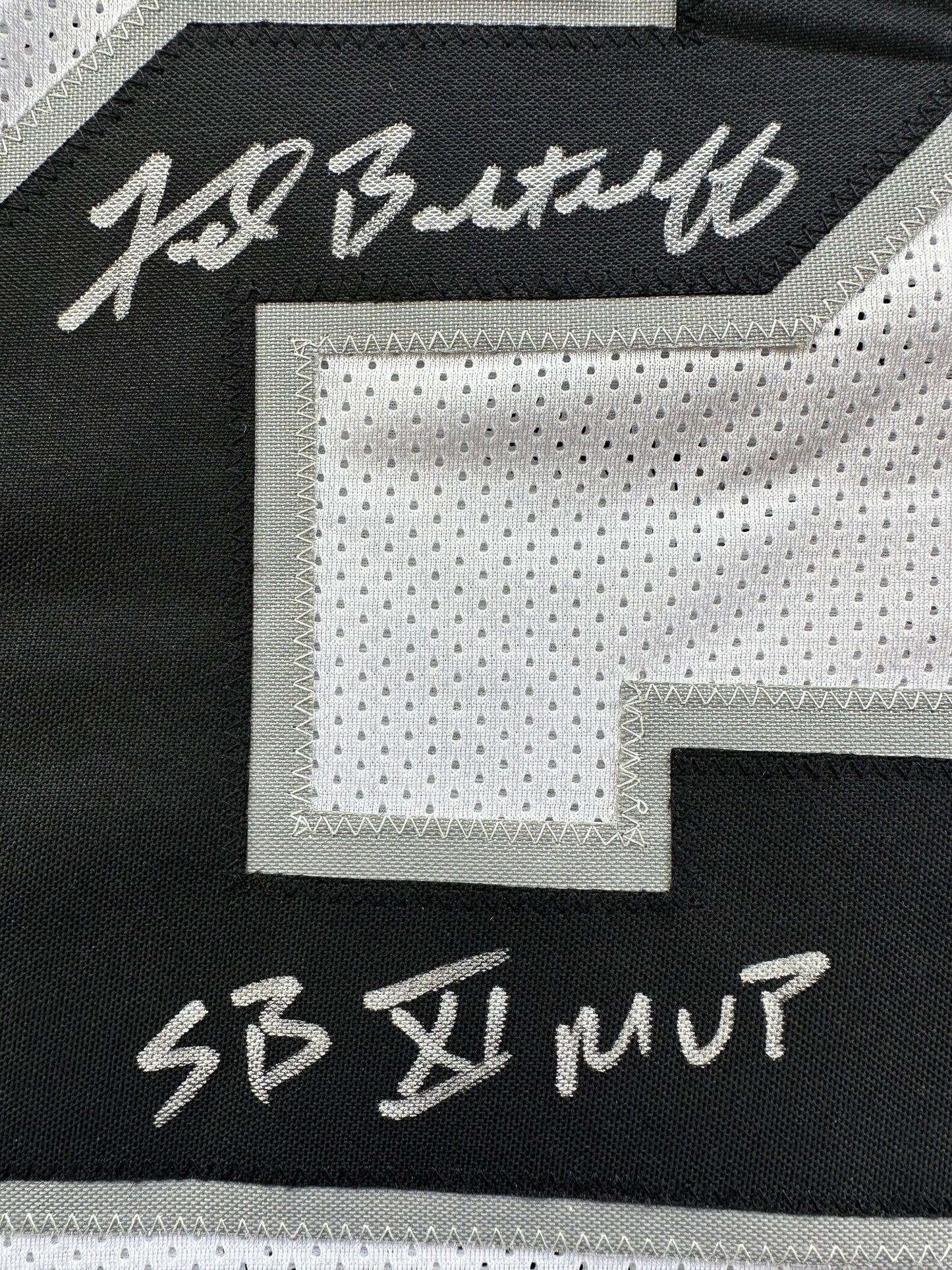 FRED BILETNIKOFF Oakland Raiders SIGNED FOOTBALL WHITE JERSEY XL w/SB XI MVP BAS