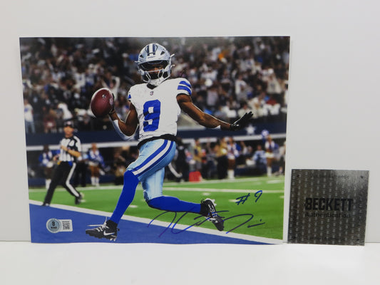 KAVONTE TURPIN Dallas Cowboys SIGNED 8x10 Touchdown PHOTO TCU Horned Frogs BAS