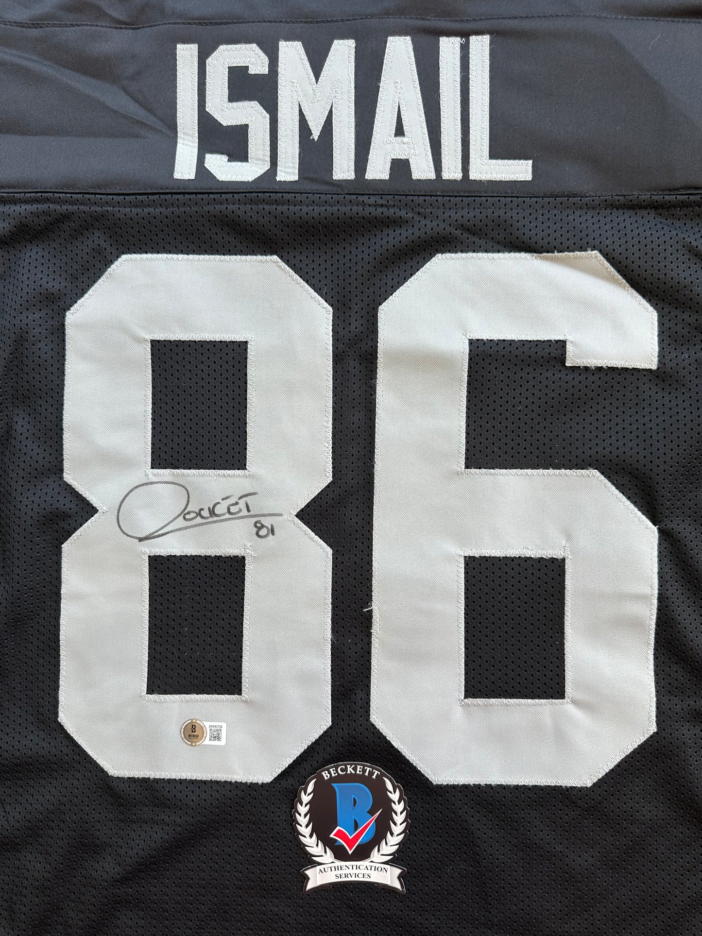 RAGHIB ROCKET ISMAIL RAIDERS SIGNED JERSEY Size XL COWBOYS BAS COA