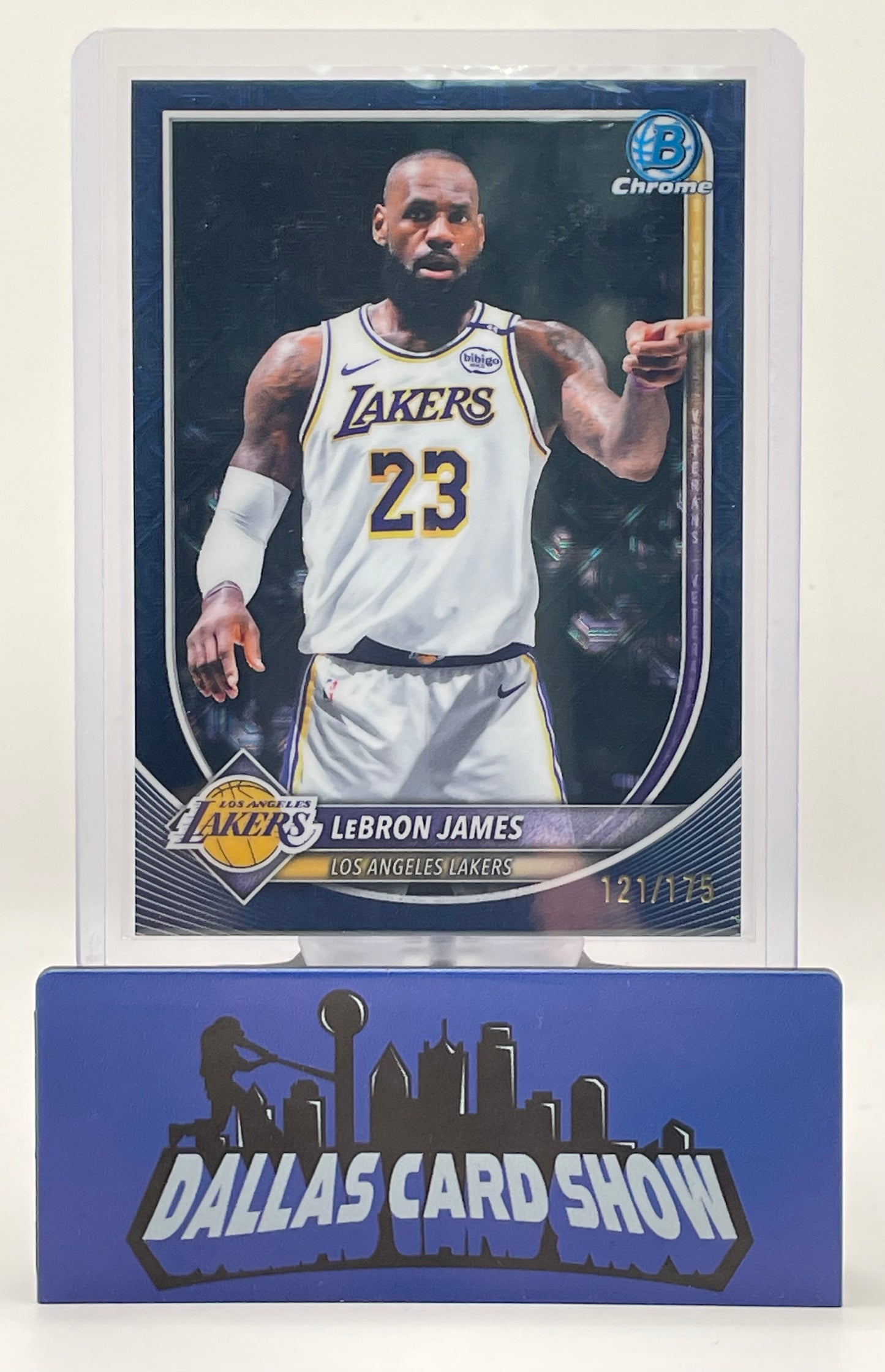2025-26 Bowman Chrome #BCV-121 Lebron James Blue Mojo /175