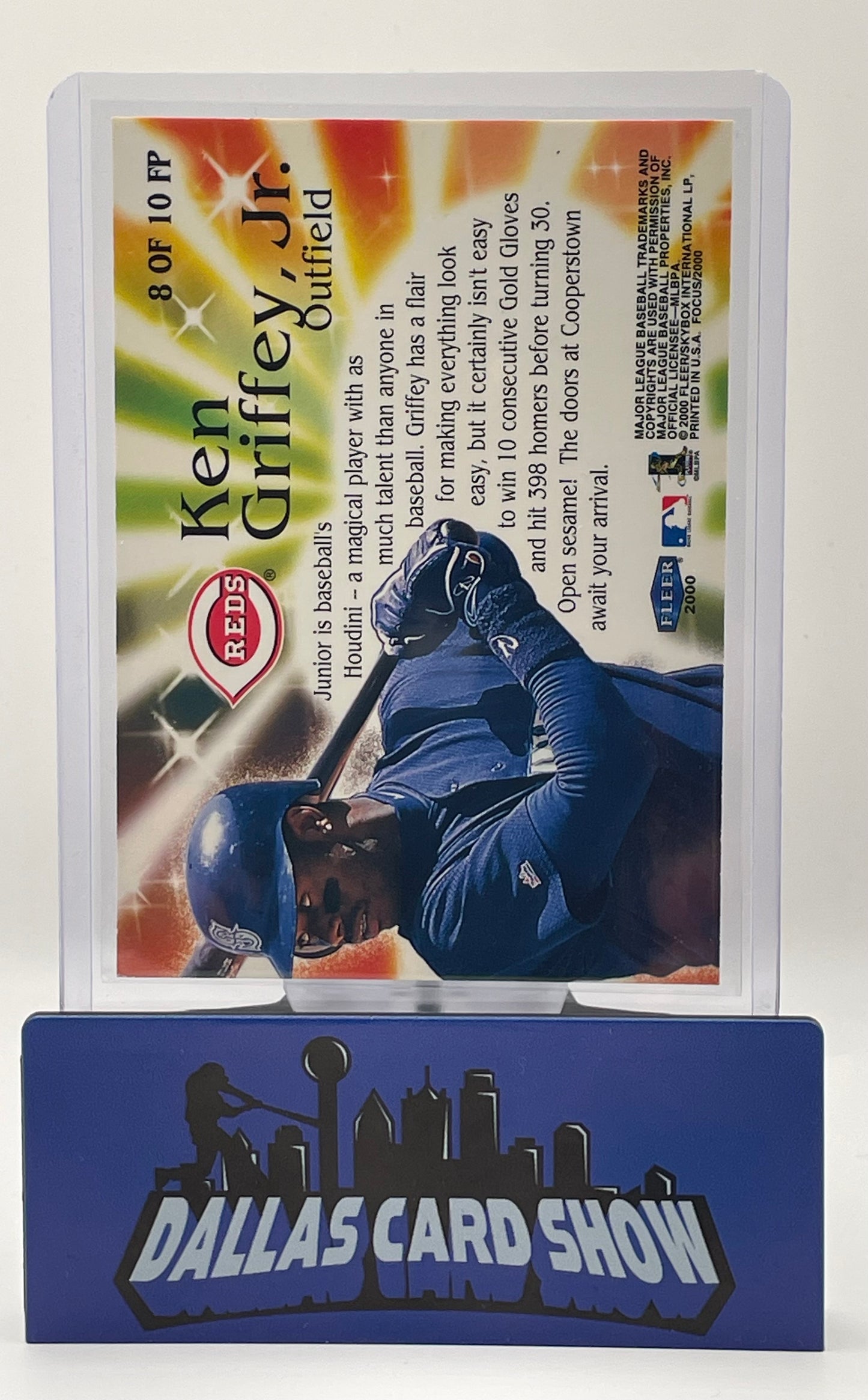 2000 Fleer Focus #8 Ken Griffey Jr Focus Pocus Insert