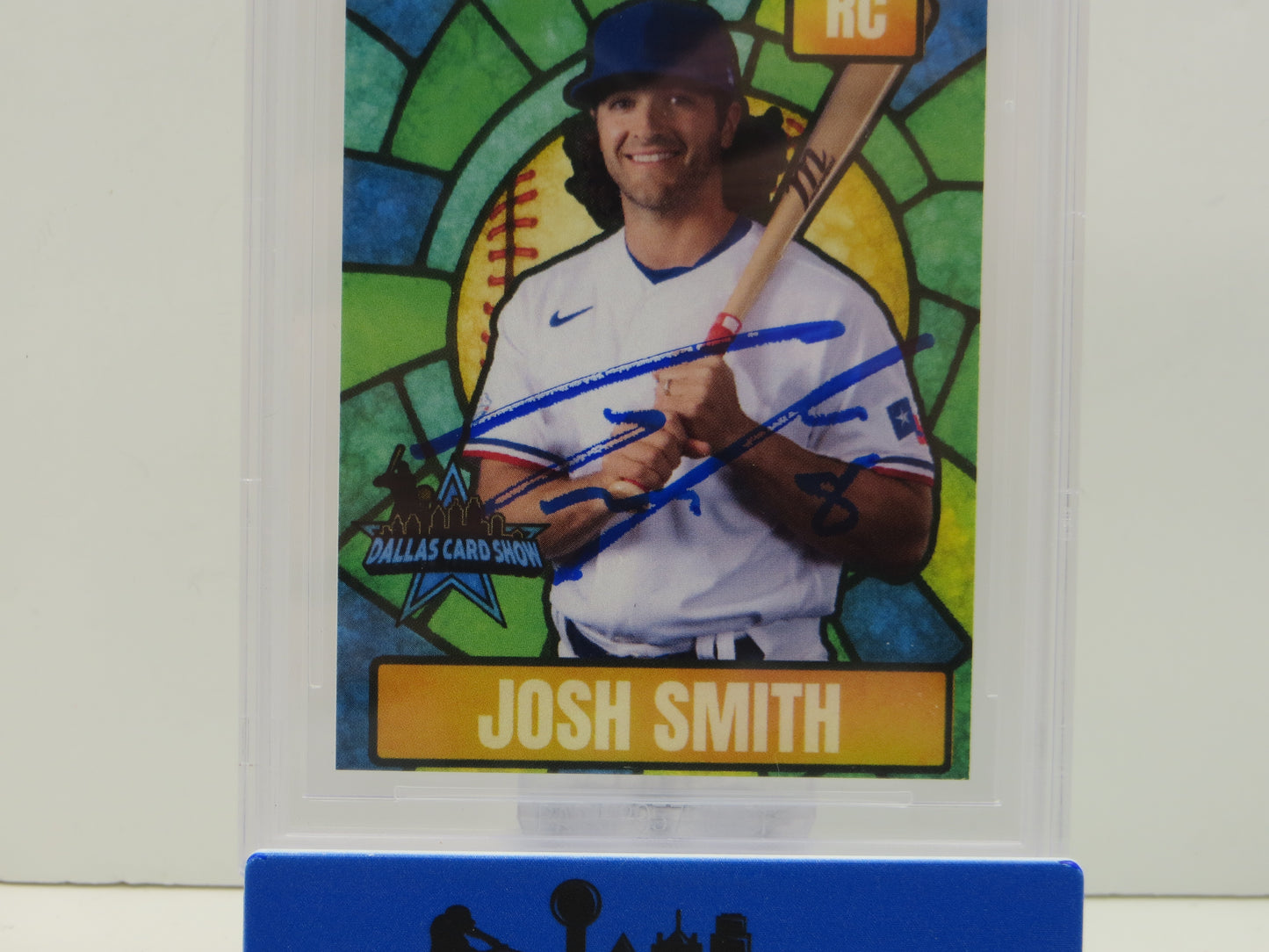JOSH SMITH TEXAS RANGERS SIGNED 2025 Sept Dallas Card Show BGS BAS SLAB