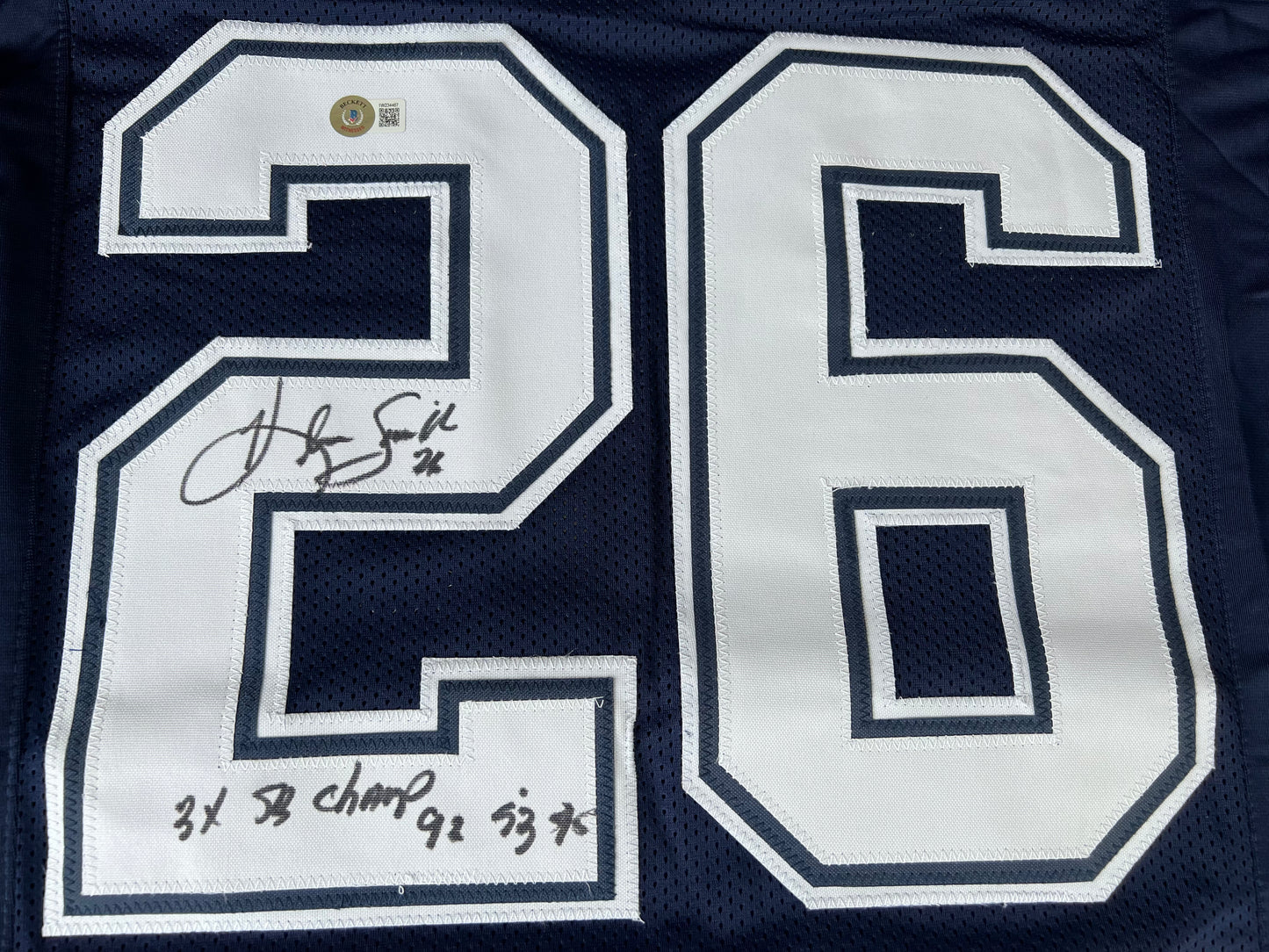 KEVIN SMITH TEXAS A&M AGGIES SIGNED JERSEY w/INSCs Dallas Cowboys M BAS COA