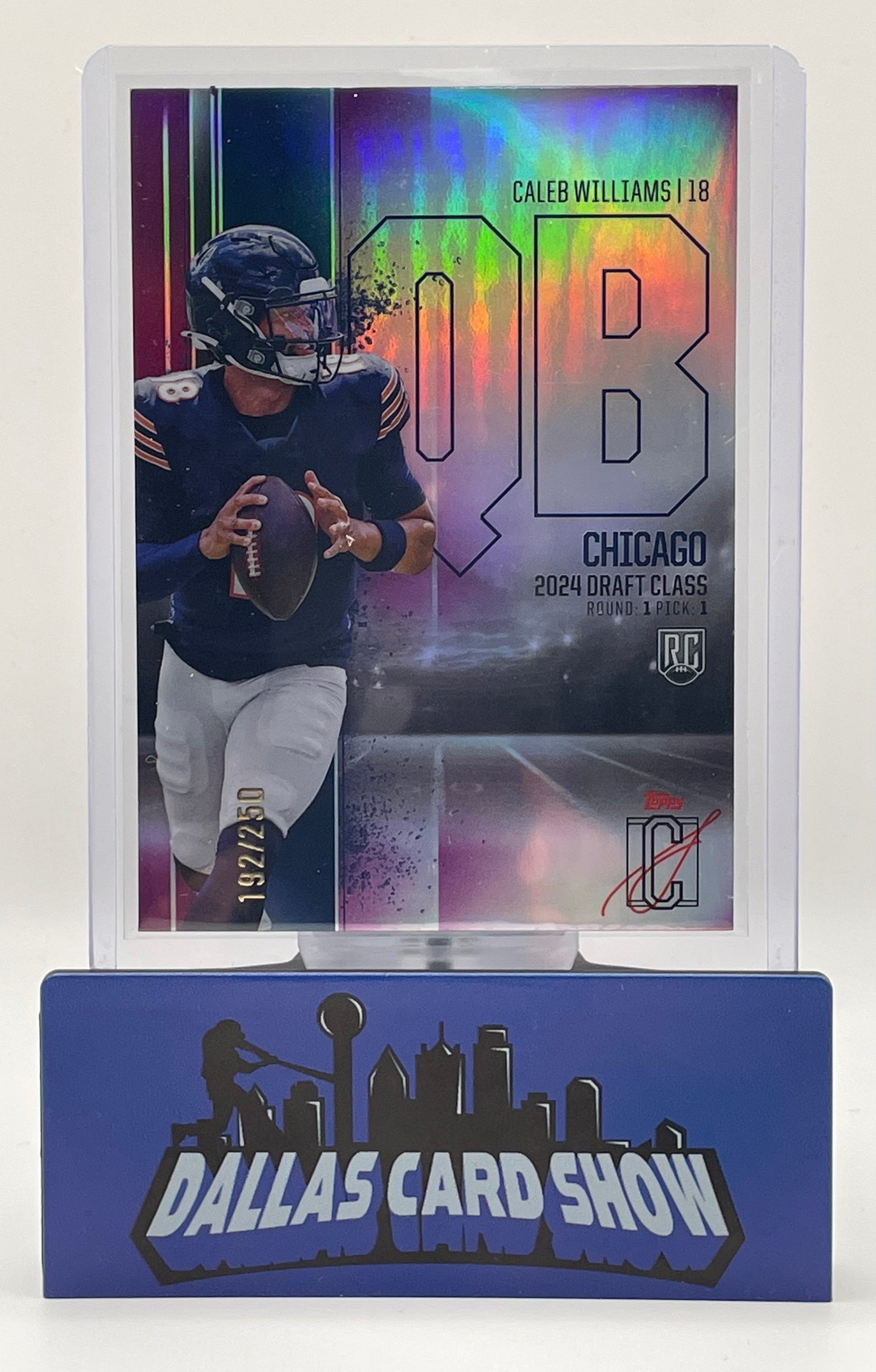 2024 Topps Signature Class #RCV-24 Caleb Williams Purple Rookie Refractor /250