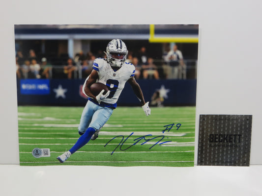 KAVONTE TURPIN Dallas Cowboys SIGNED 8x10 Open Field PHOTO TCU Horned Frogs BAS